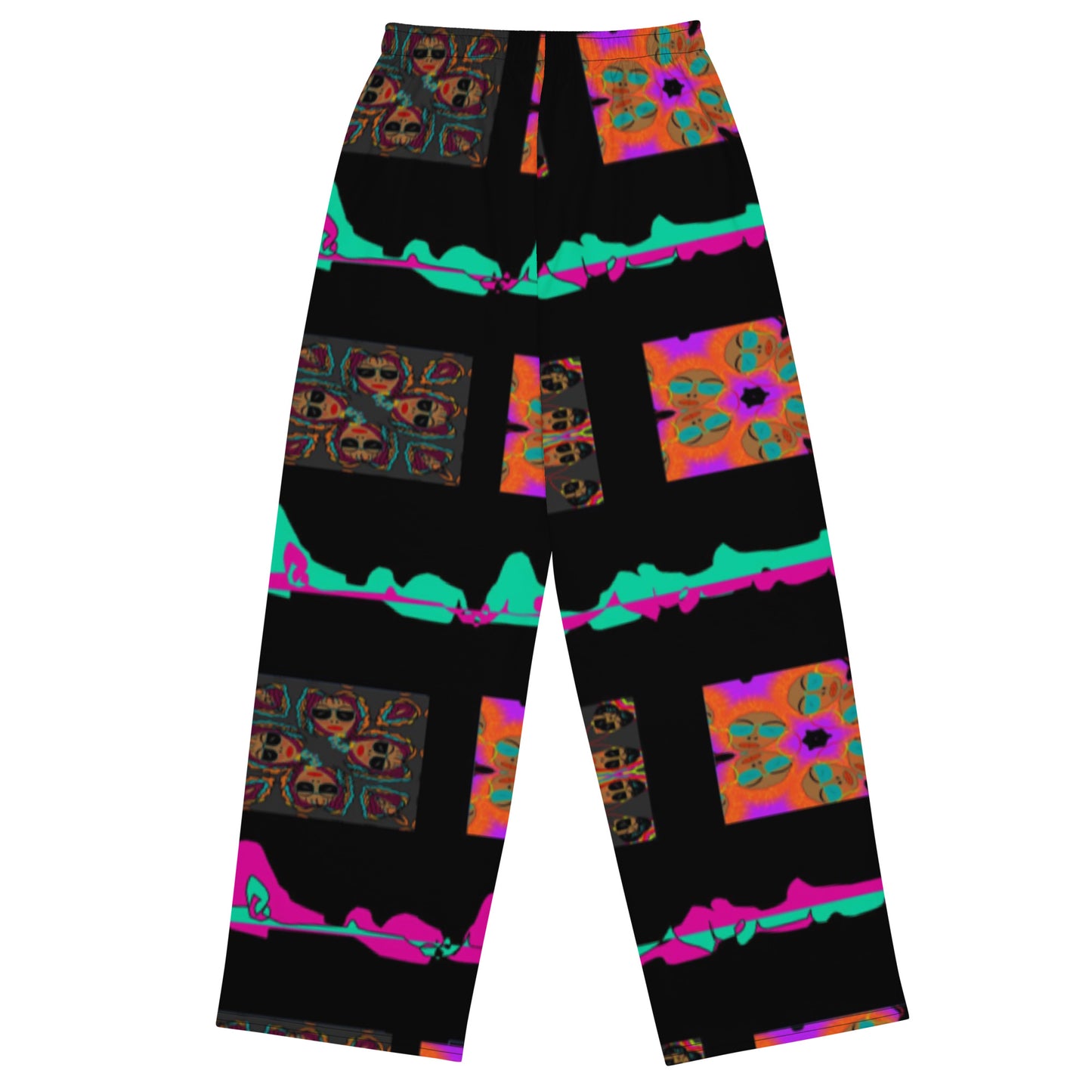 All-over print unisex wide-leg pantsCP