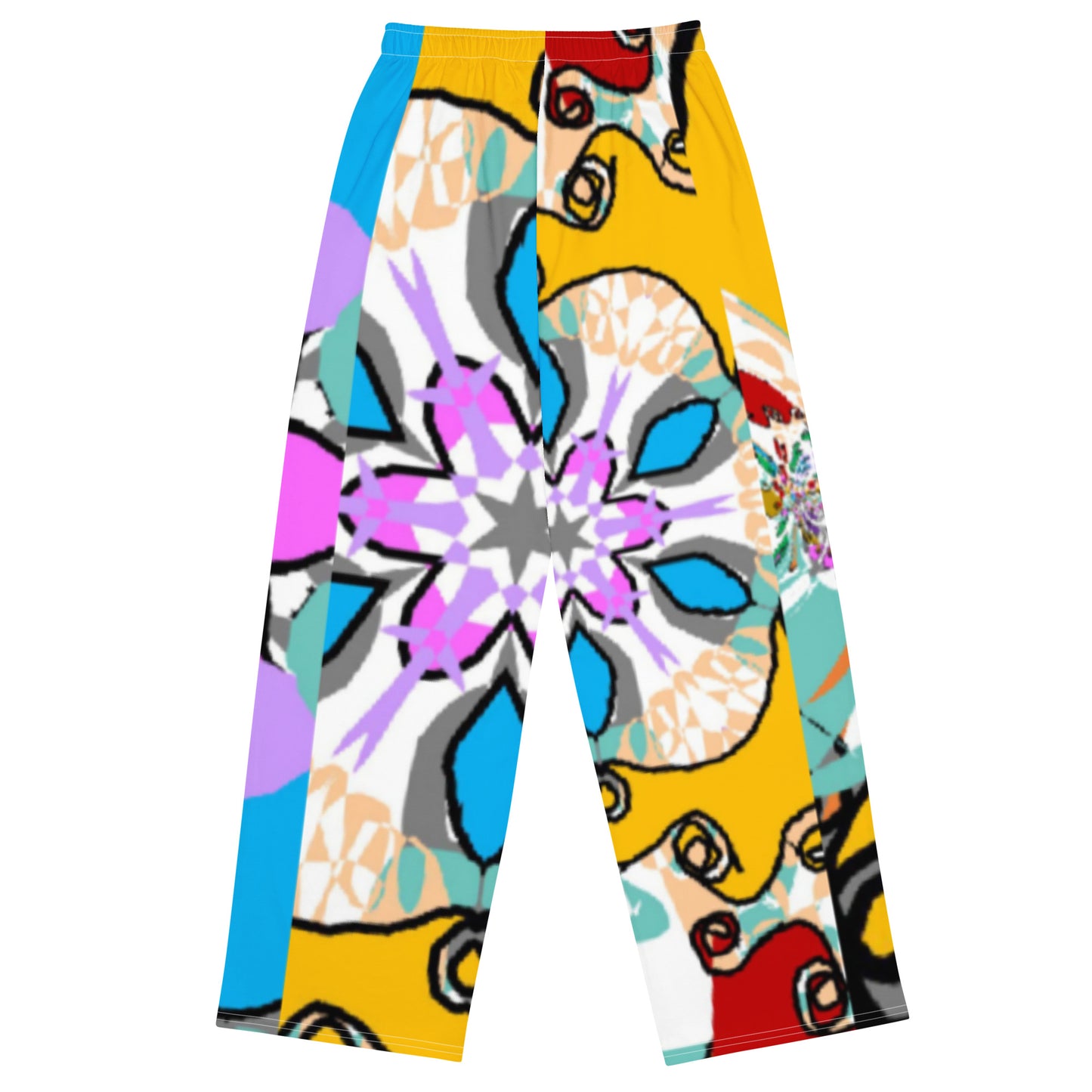 All-over print unisex wide-leg pants