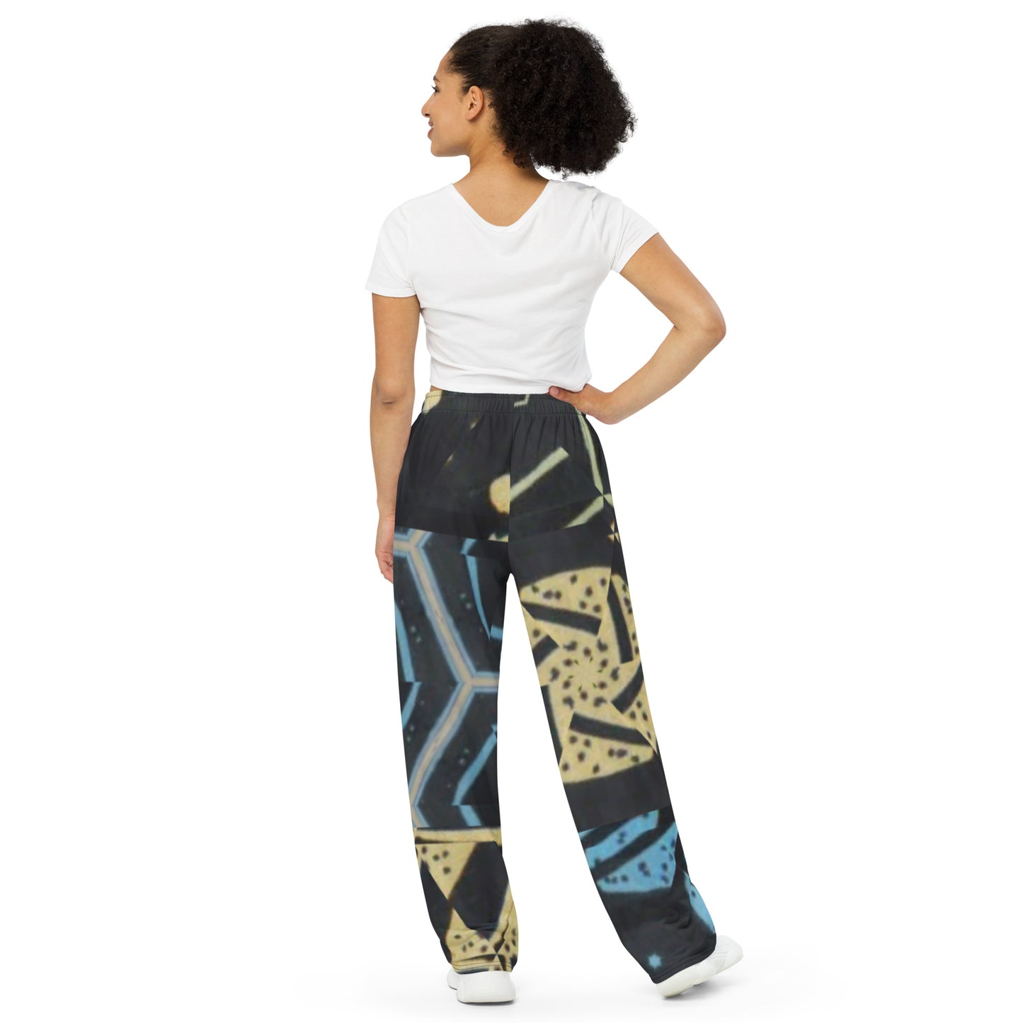 All-over print unisex wide-leg pants