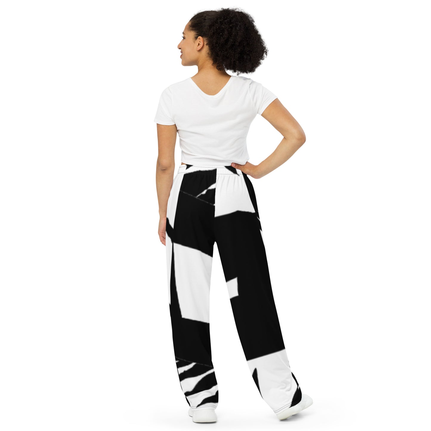 All-over print unisex wide-leg pants