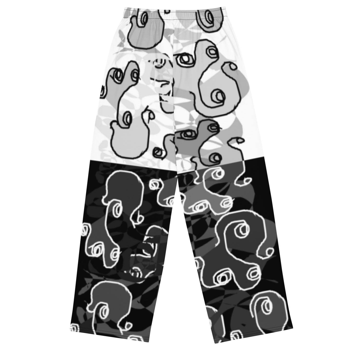 All-over print unisex wide-leg pants