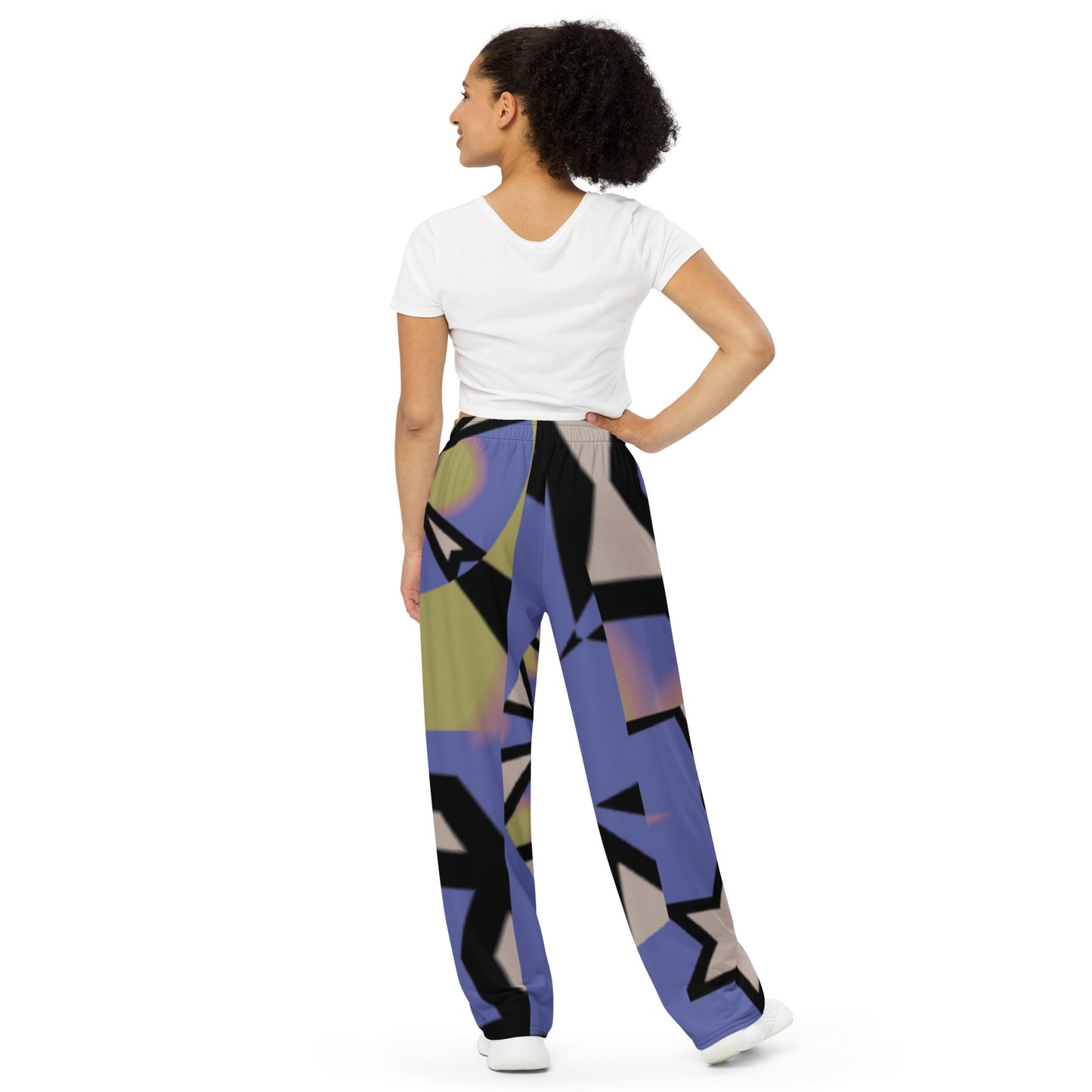 All-over print unisex wide-leg pants