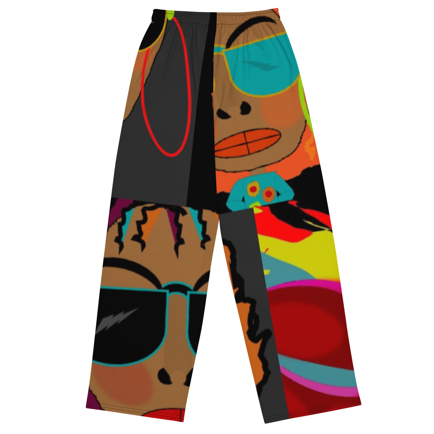 All-over print unisex wide-leg pants