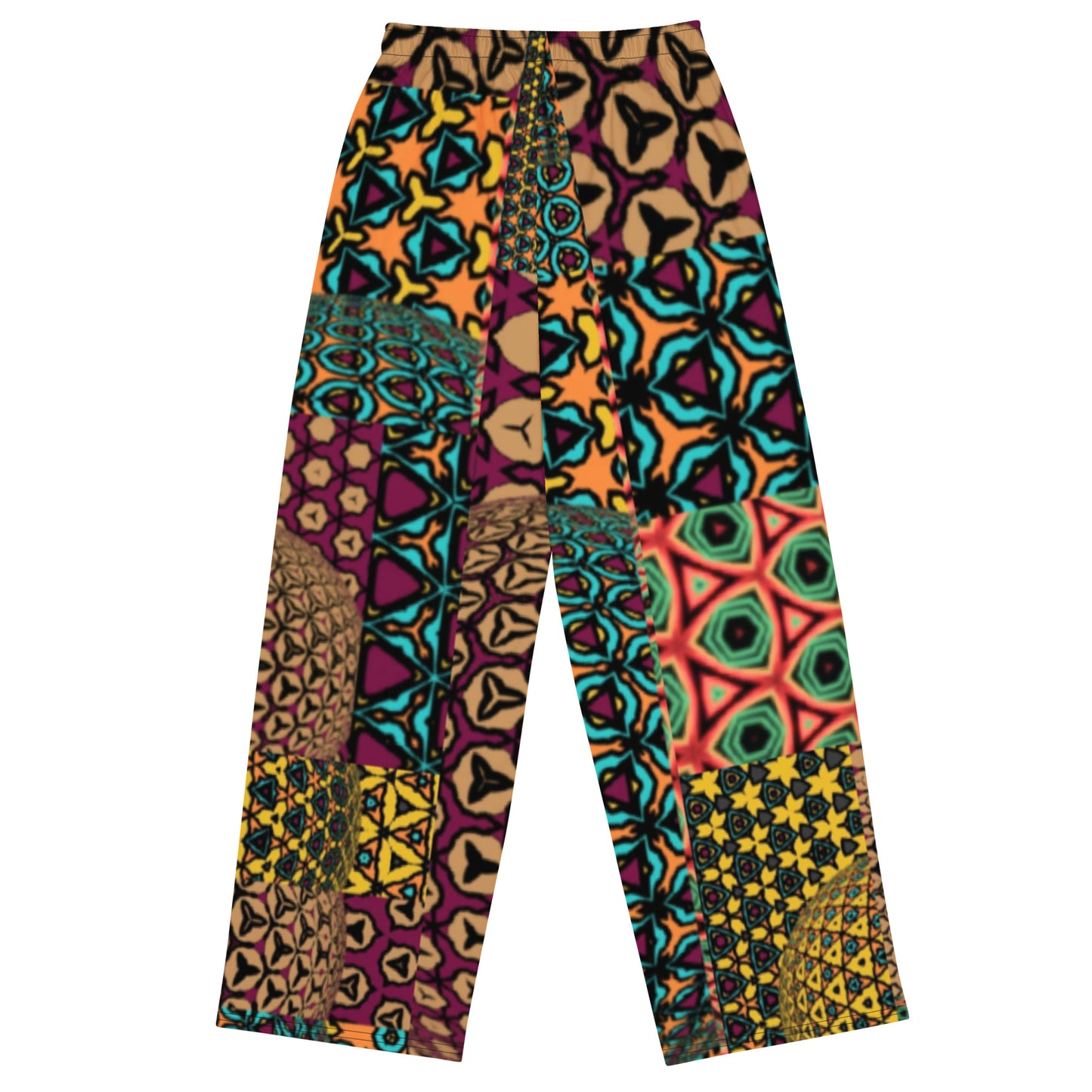 All-over print unisex wide-leg pants