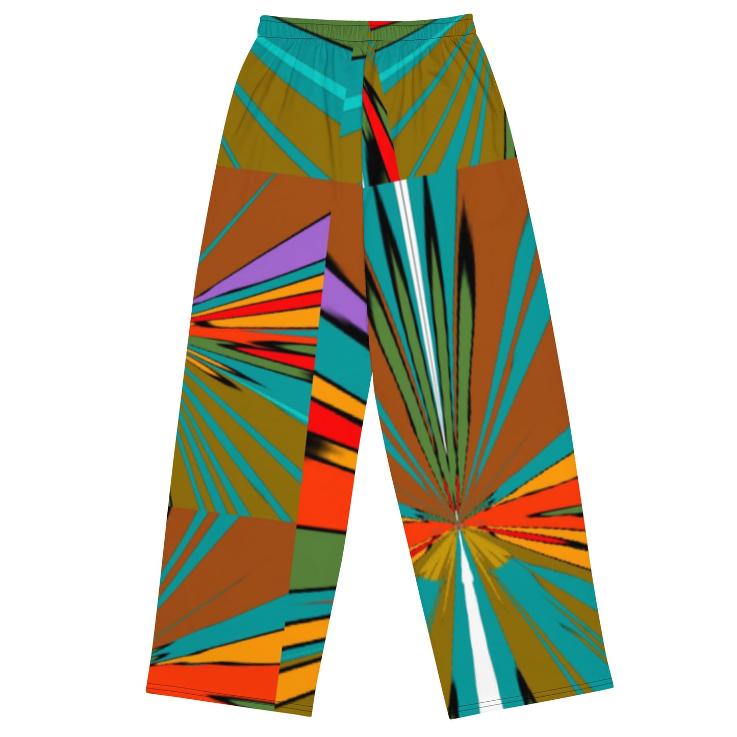 All-over print unisex wide-leg pants