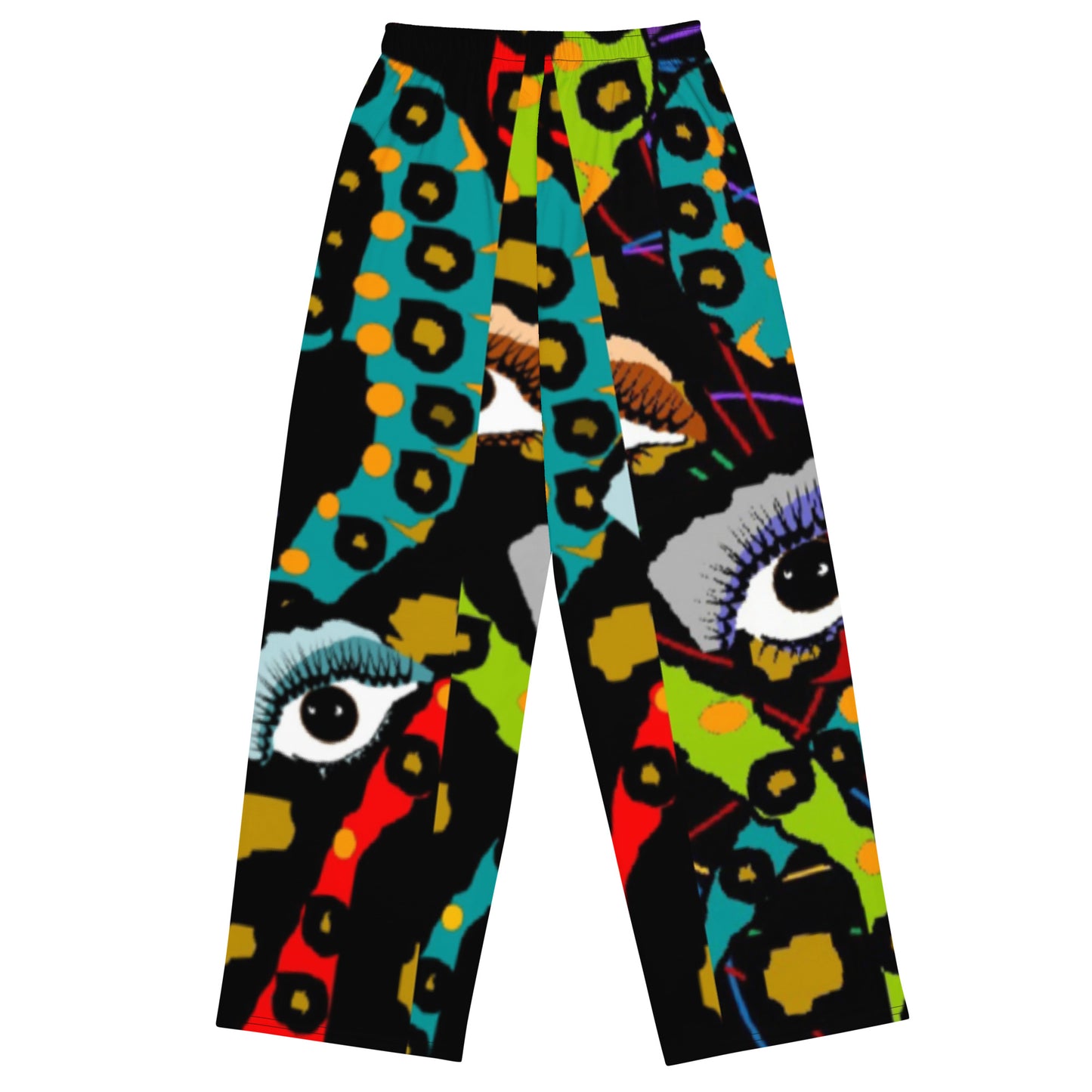 All-over print unisex wide-leg pants