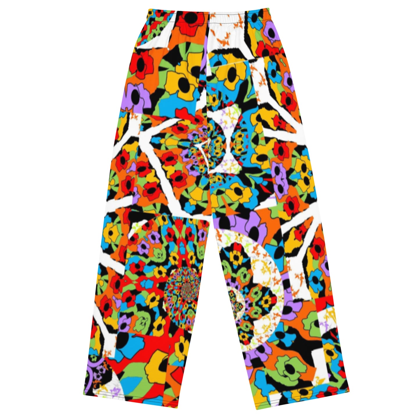 All-over print unisex wide-leg pants