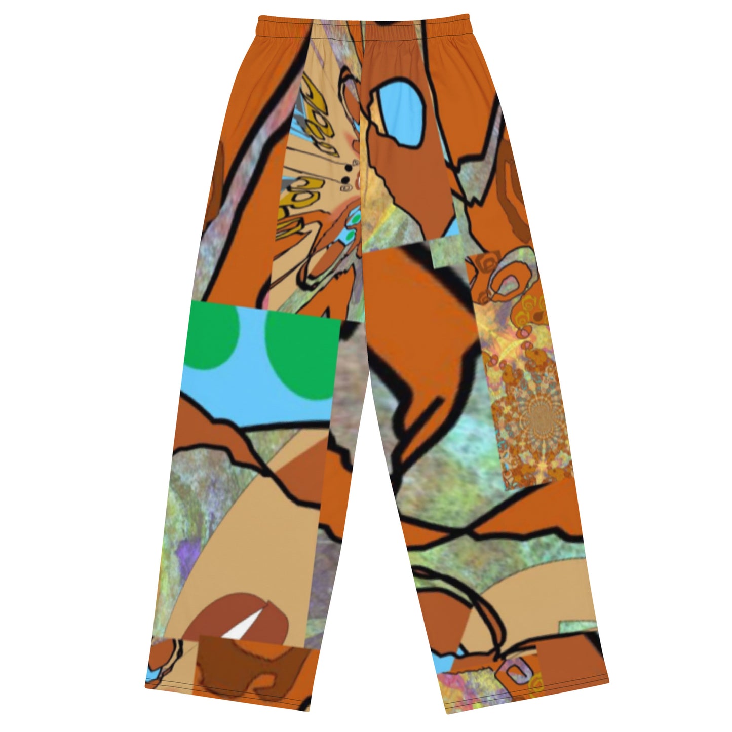 All-over print unisex wide-leg pants