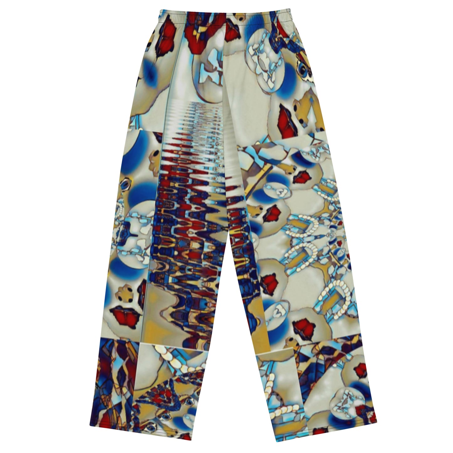 All-over print unisex wide-leg pants