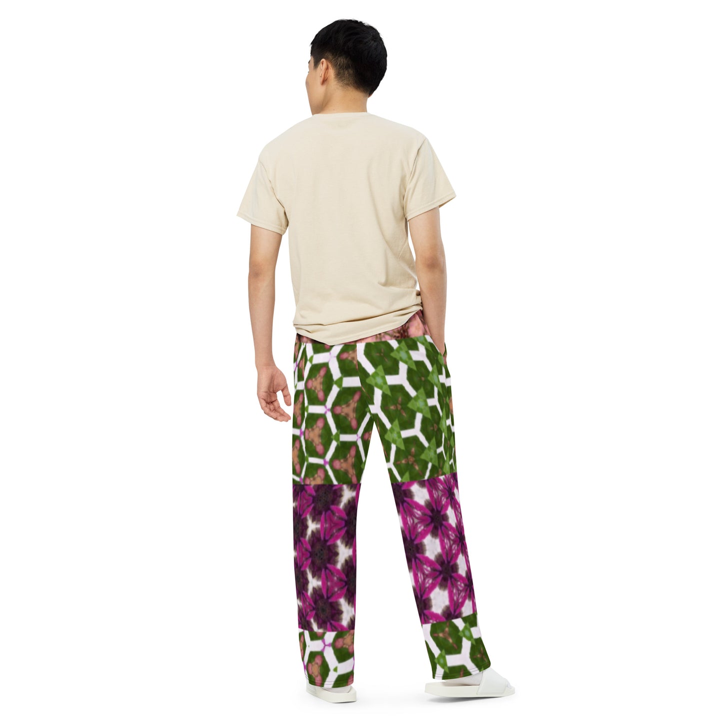 All-over print unisex wide-leg pants