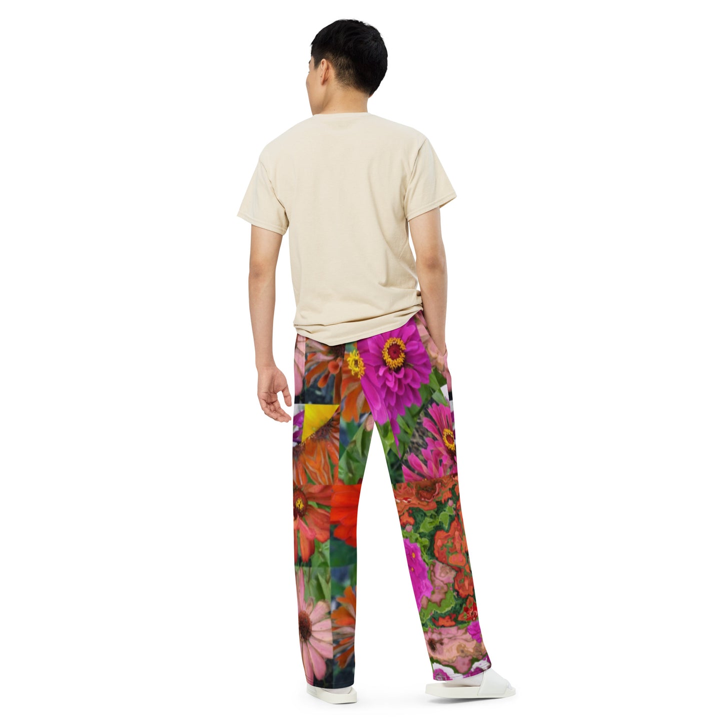 All-over print unisex wide-leg pants