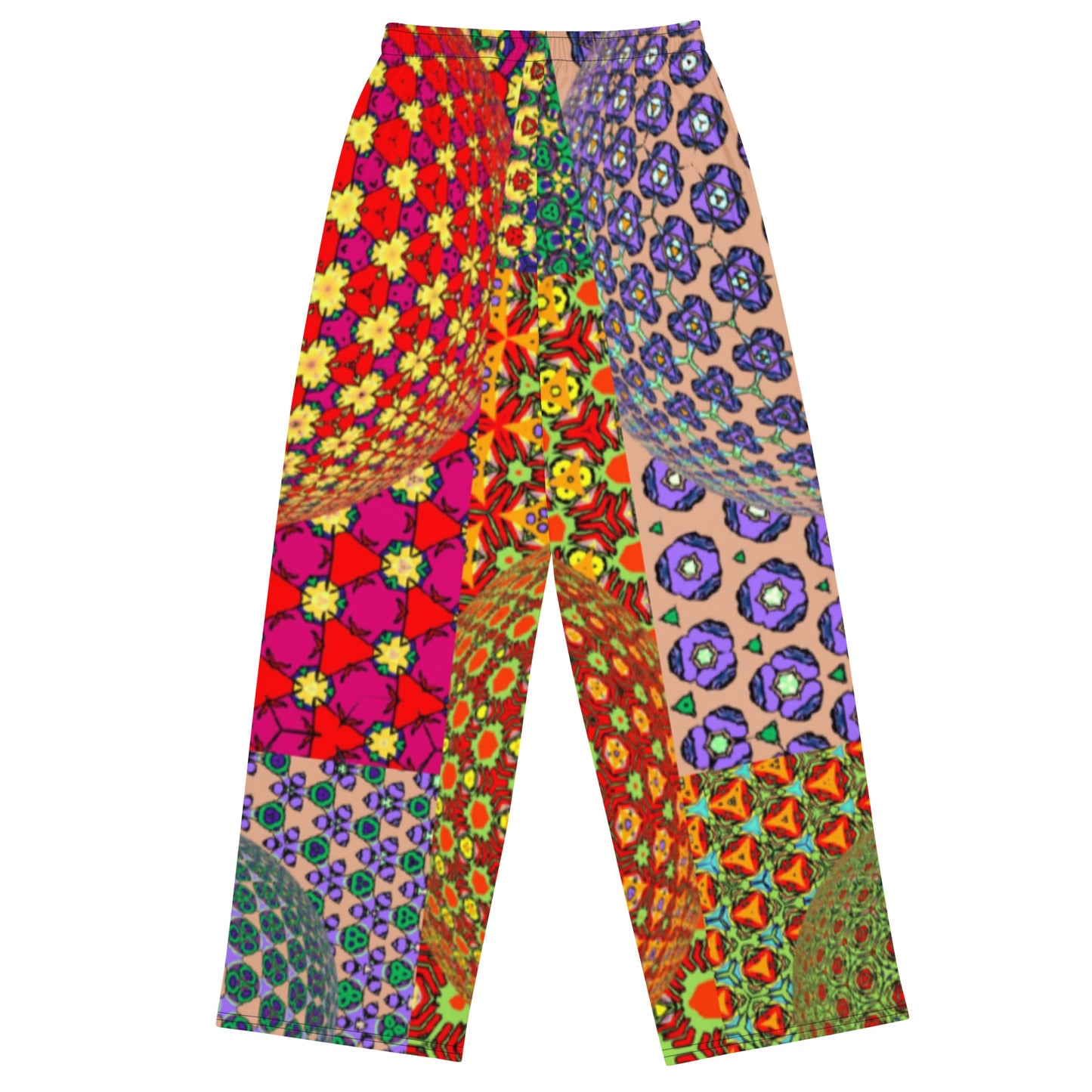 All-over print unisex wide-leg pants