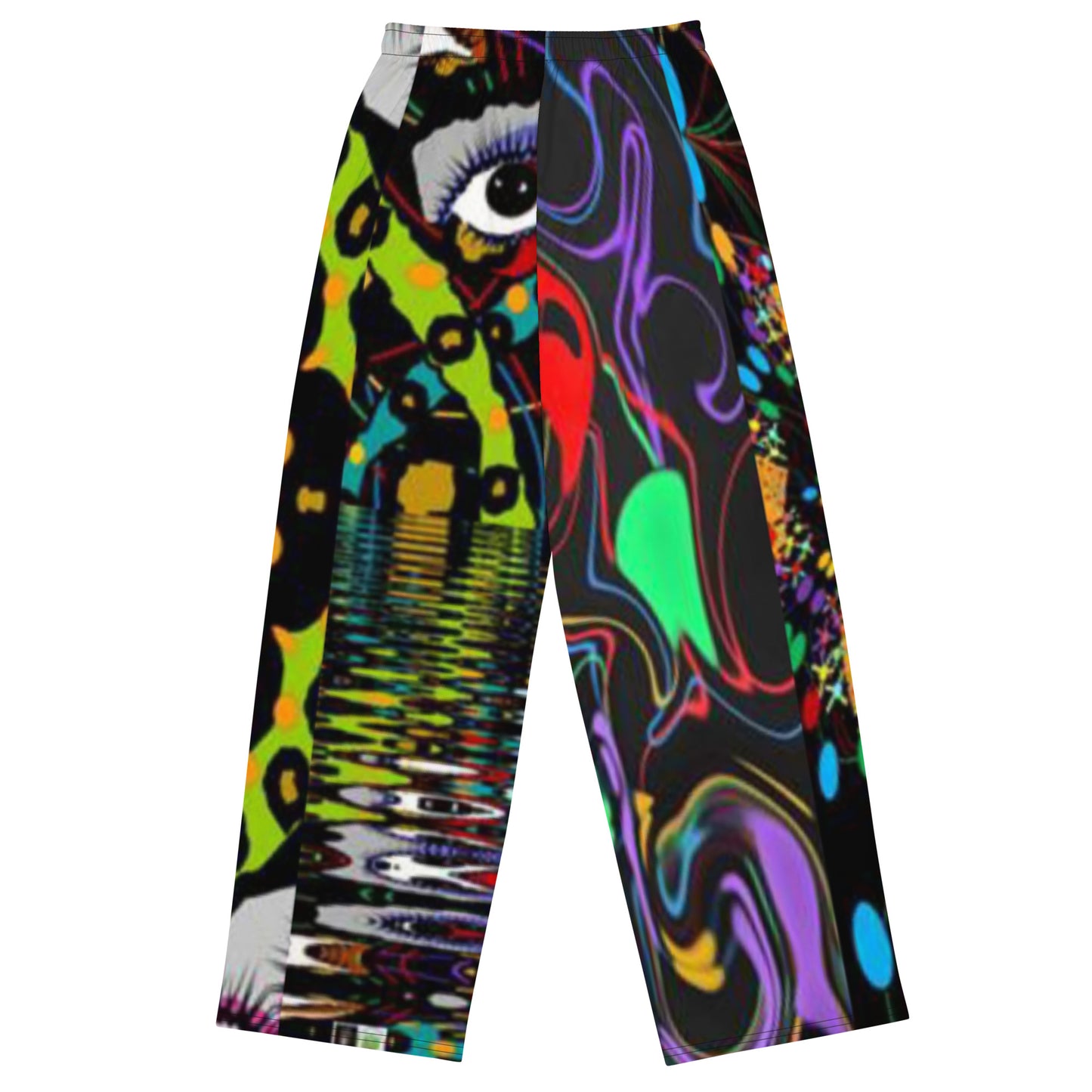 All-over print unisex wide-leg pants