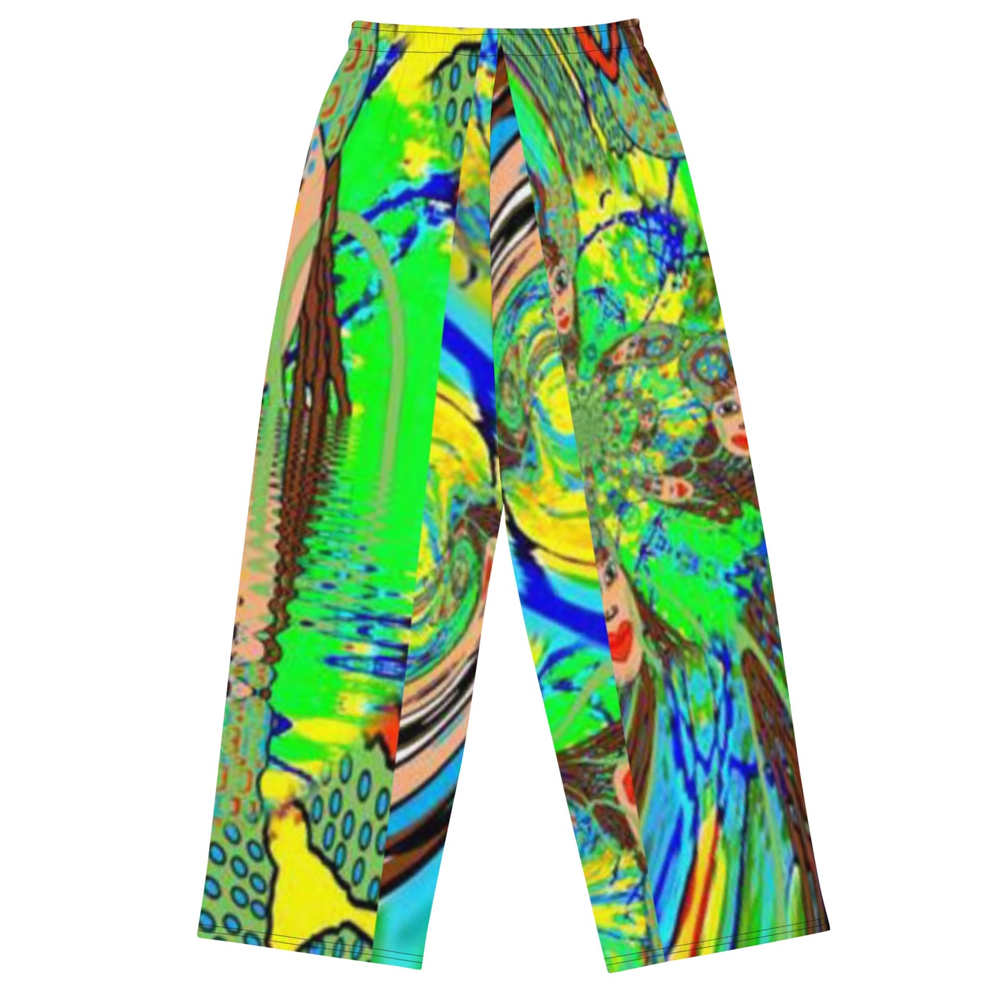 All-over print unisex wide-leg pants