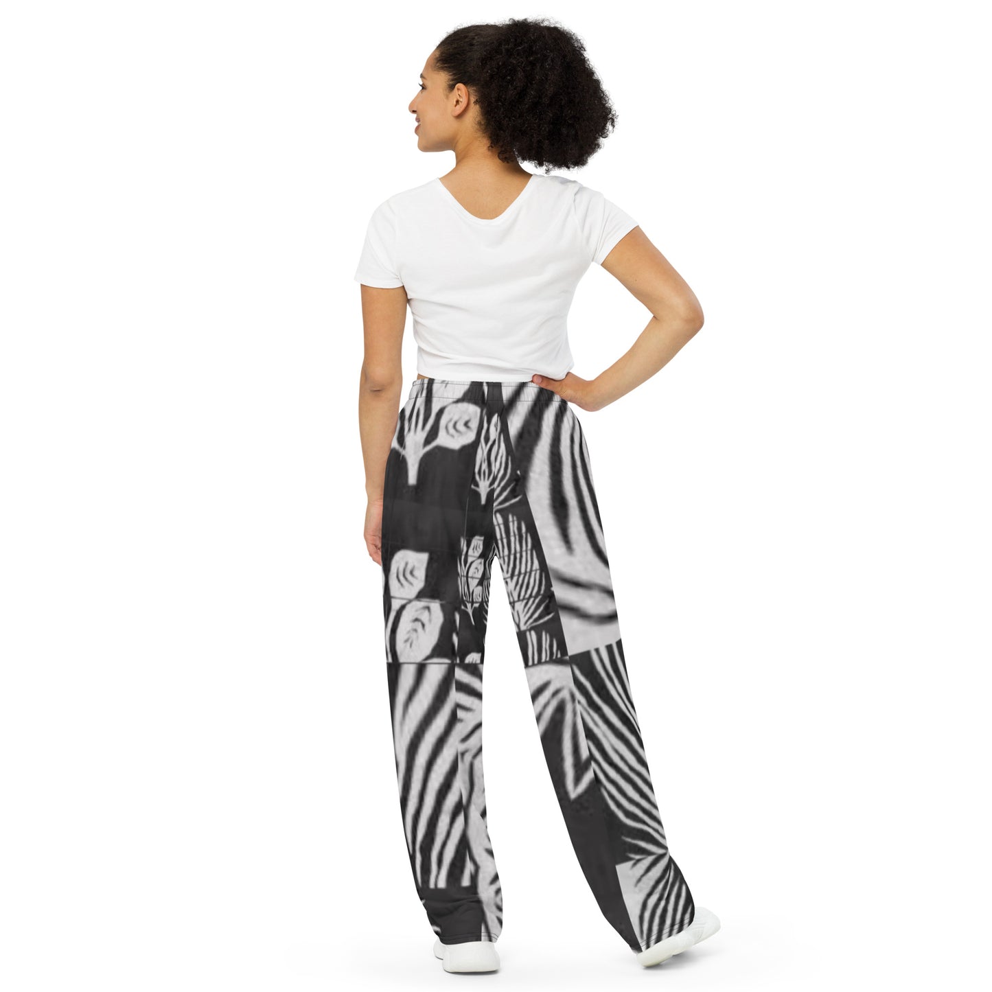 All-over print unisex wide-leg pants