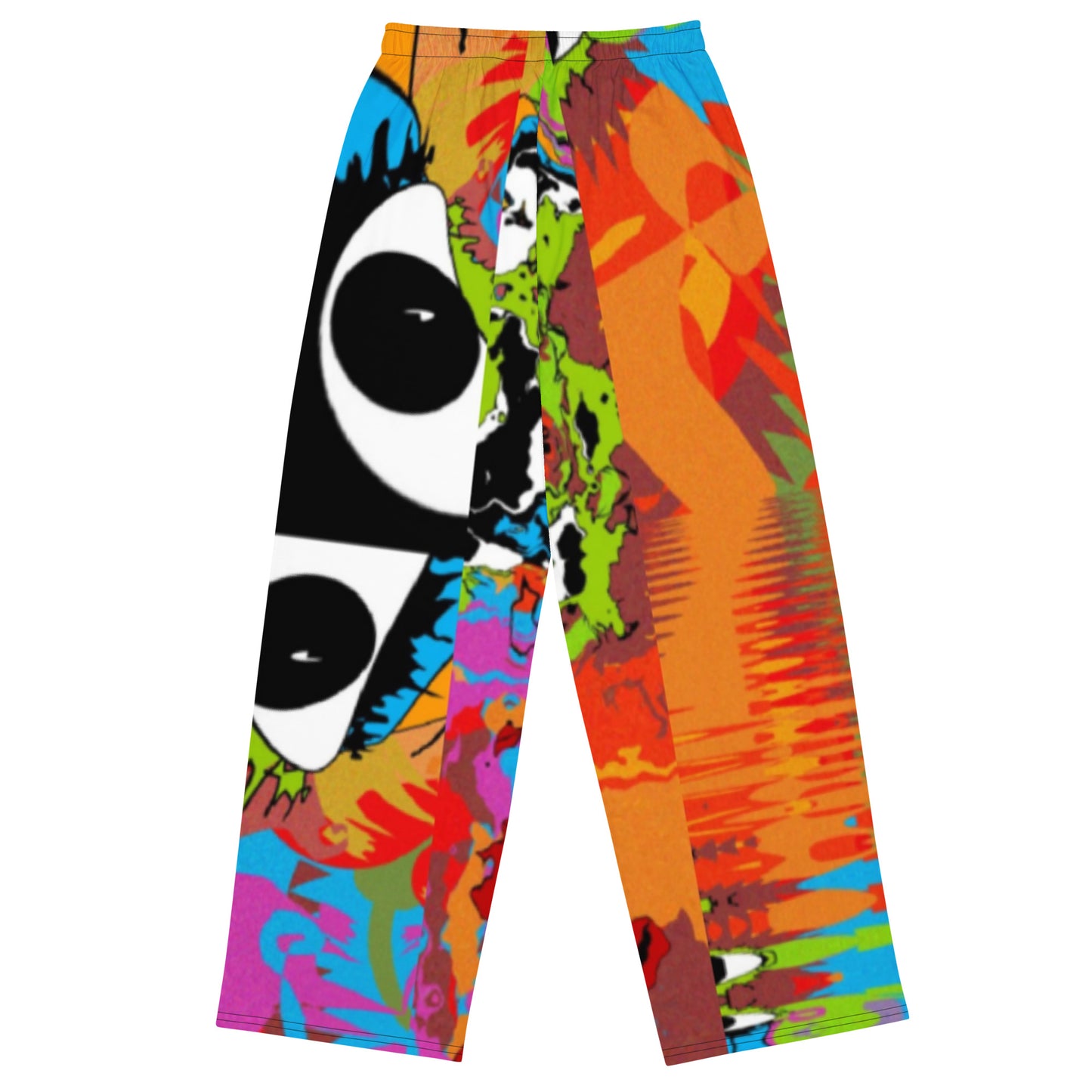 All-over print unisex wide-leg pants