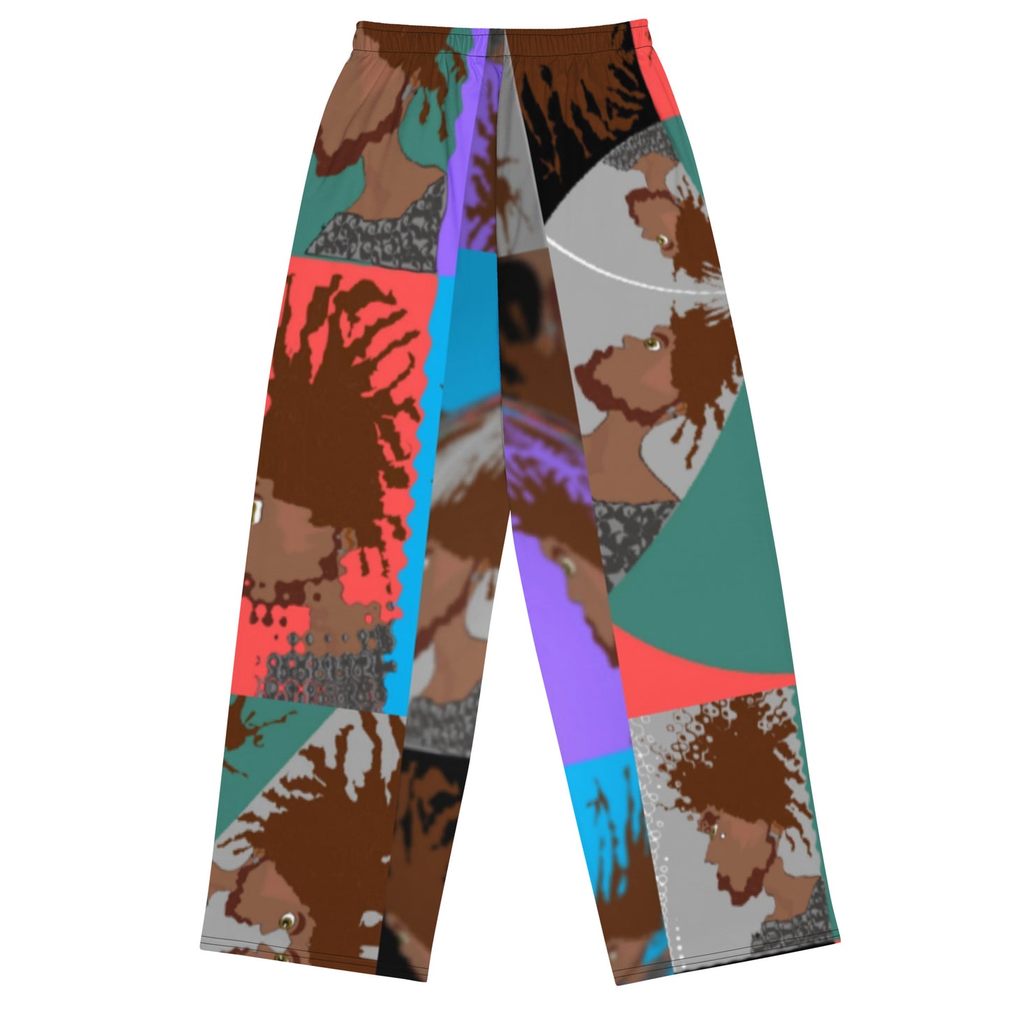 All-over print unisex wide-leg pants