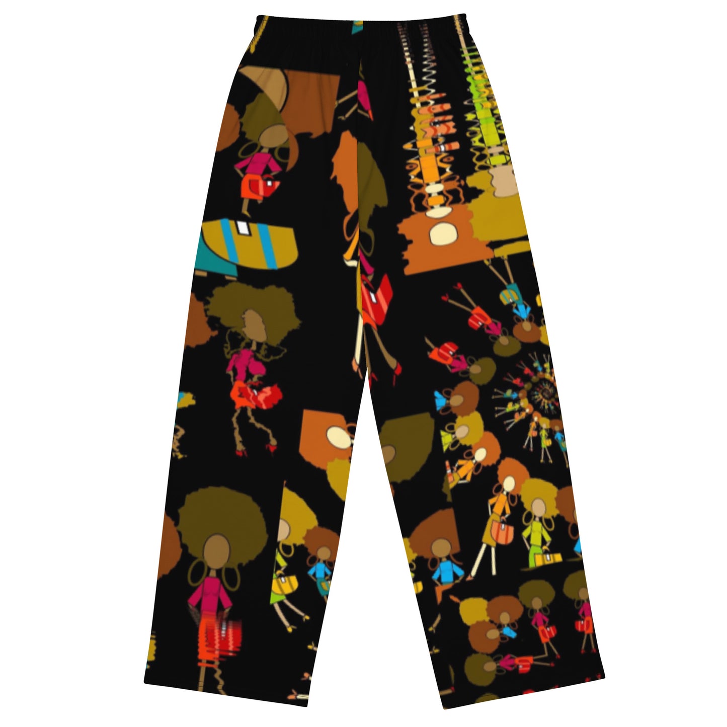 All-over print unisex wide-leg pants