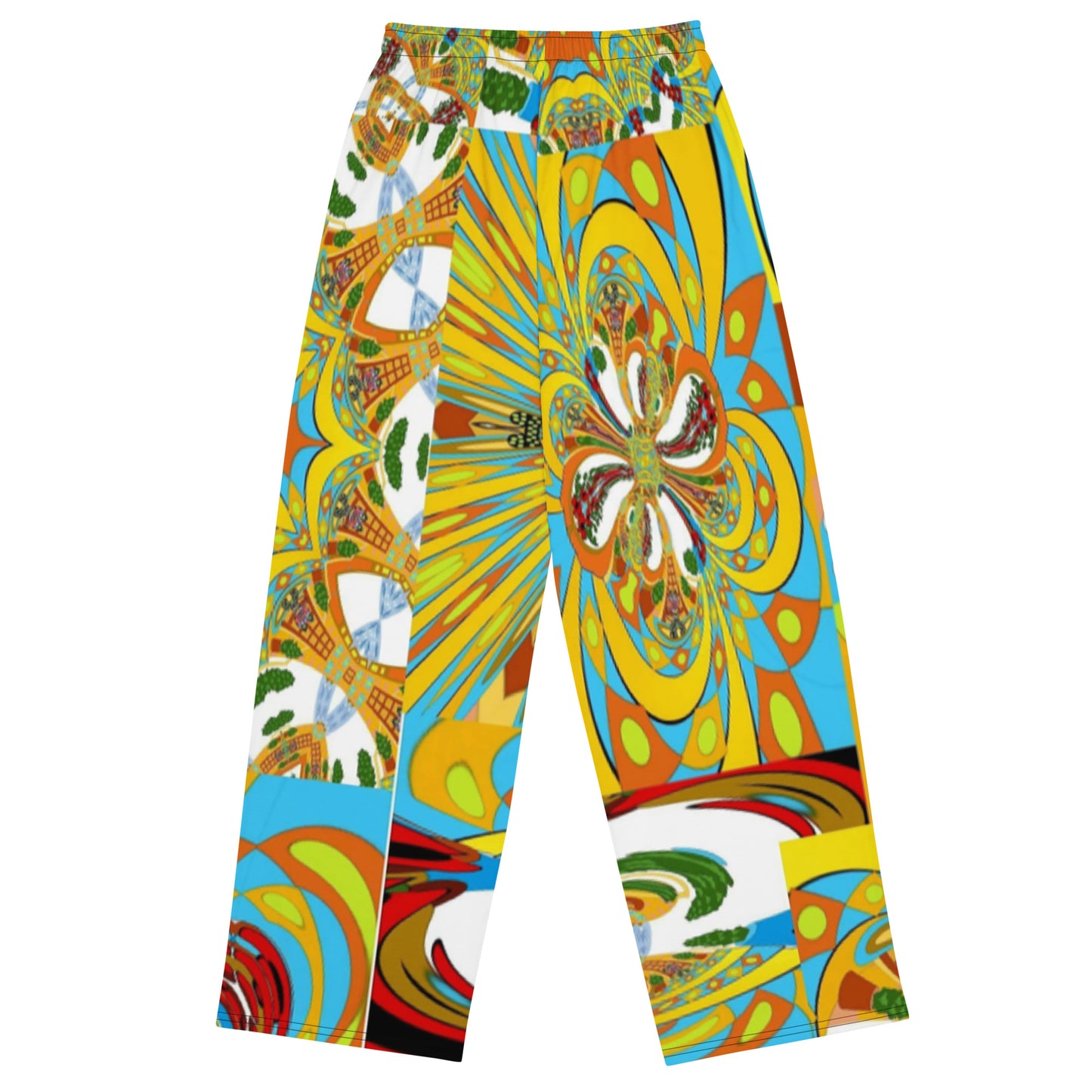 All-over print unisex wide-leg pants