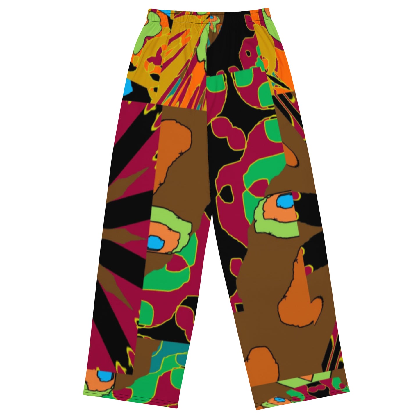 All-over print unisex wide-leg pants