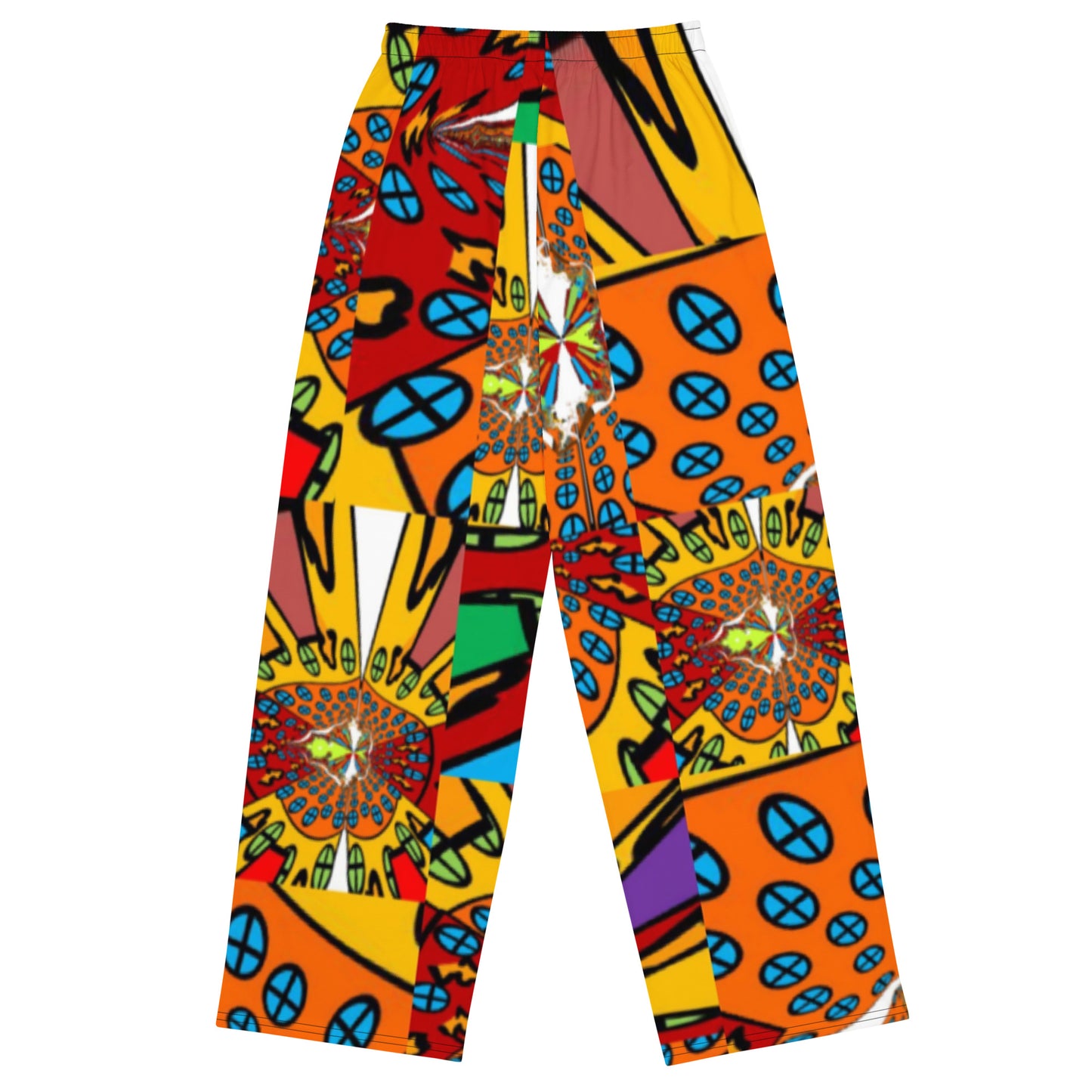 All-over print unisex wide-leg pants