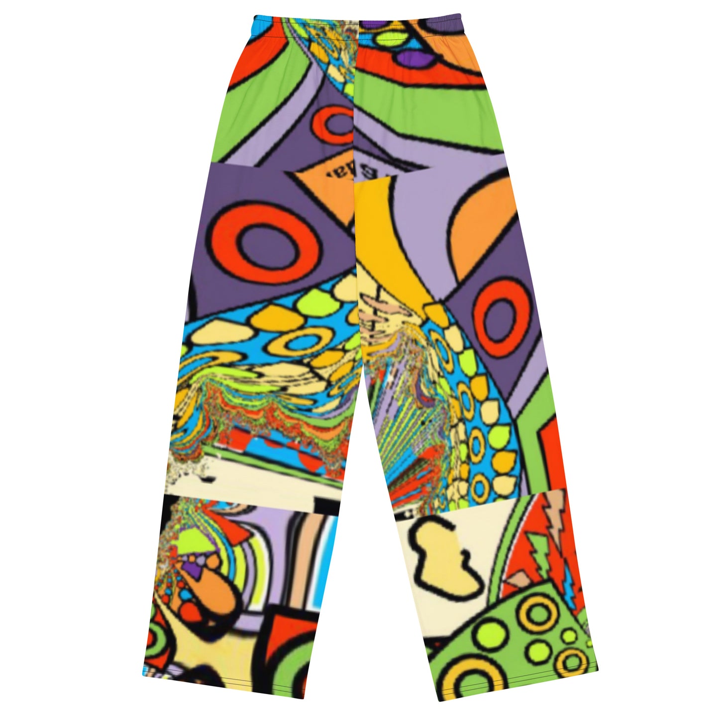 All-over print unisex wide-leg pants