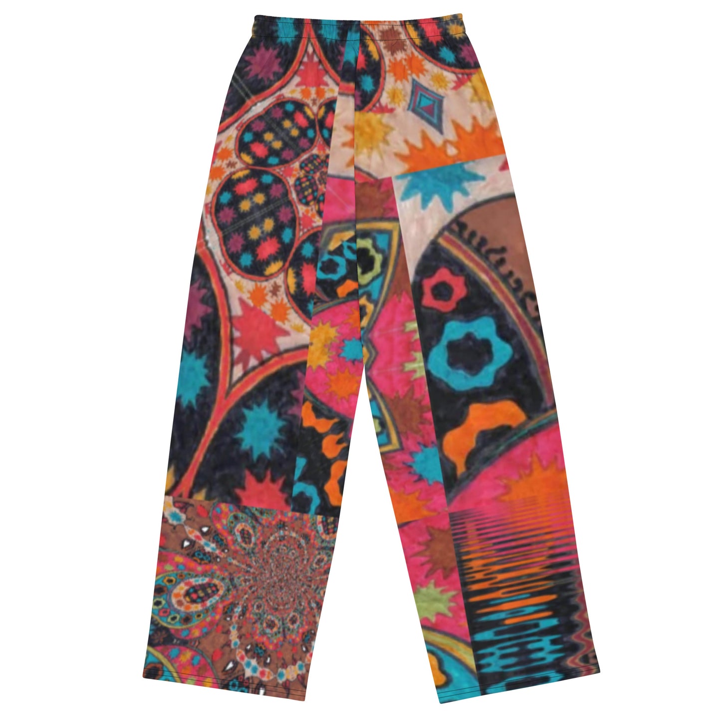 All-over print unisex wide-leg pants