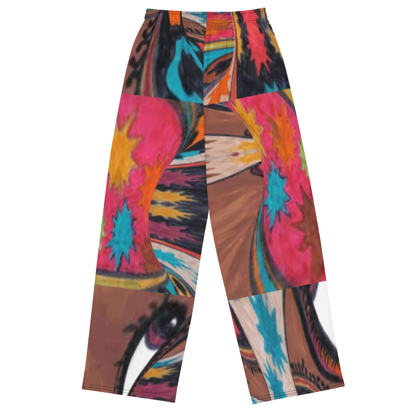 All-over print unisex wide-leg pants