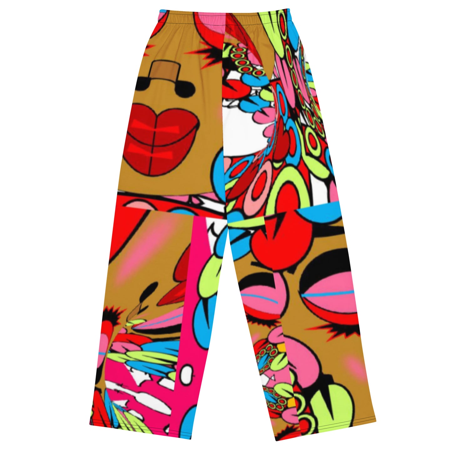 All-over print unisex wide-leg pants