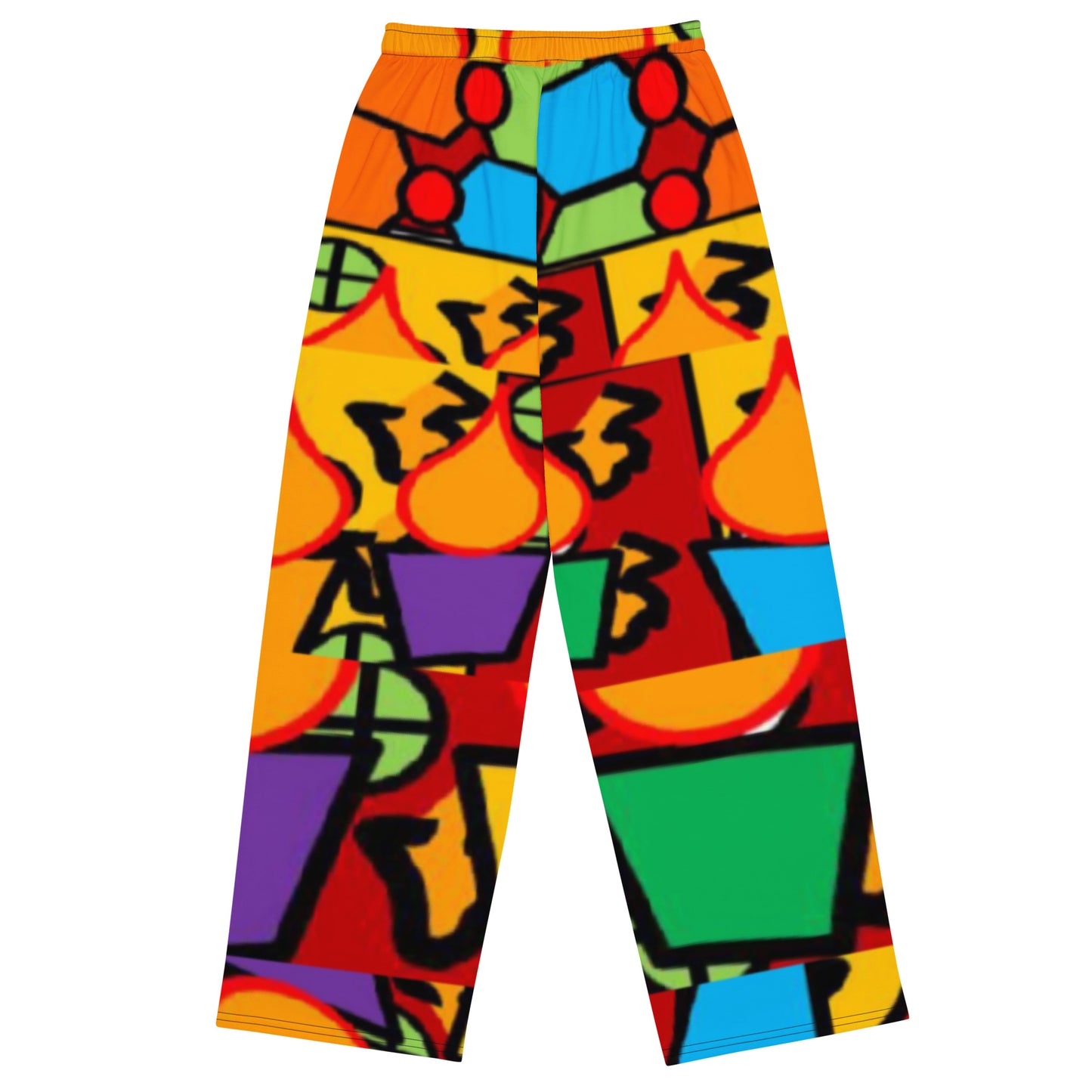 All-over print unisex wide-leg pants