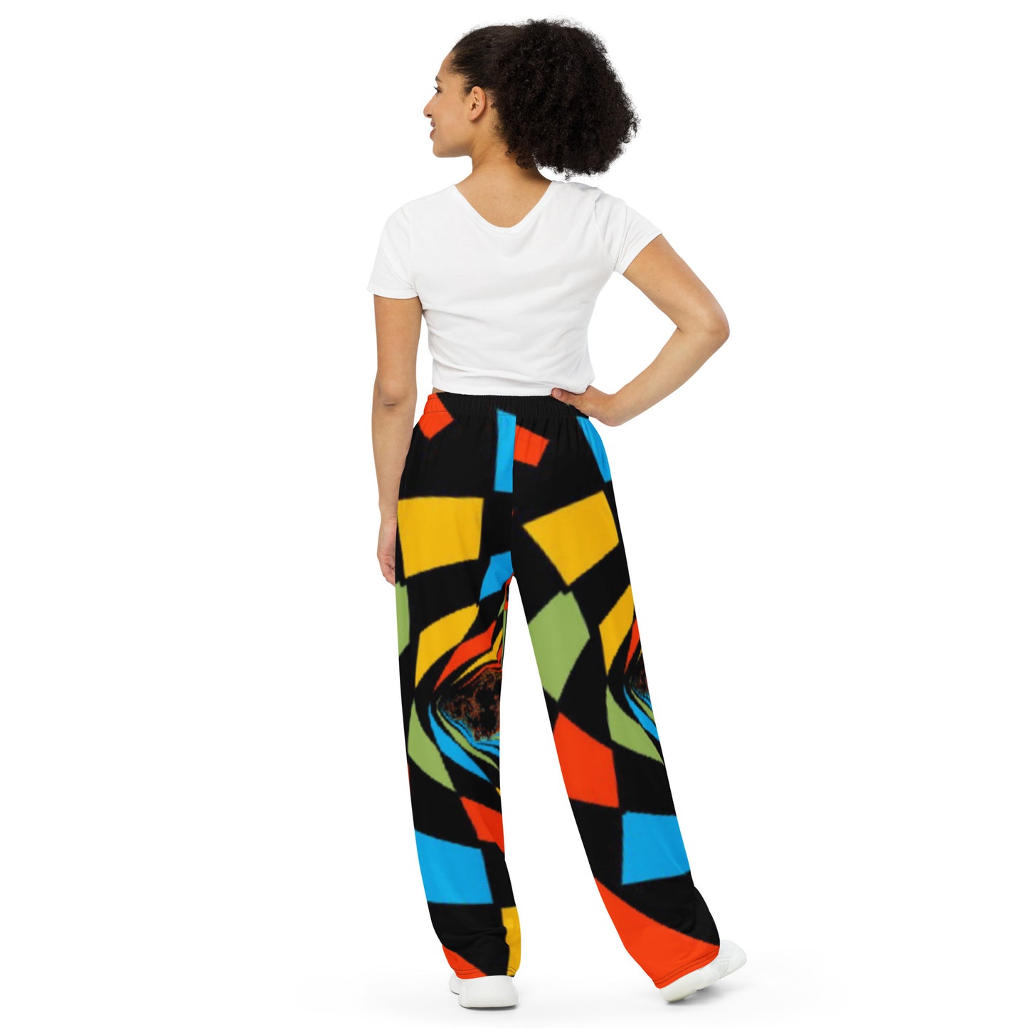 All-over print unisex wide-leg pants