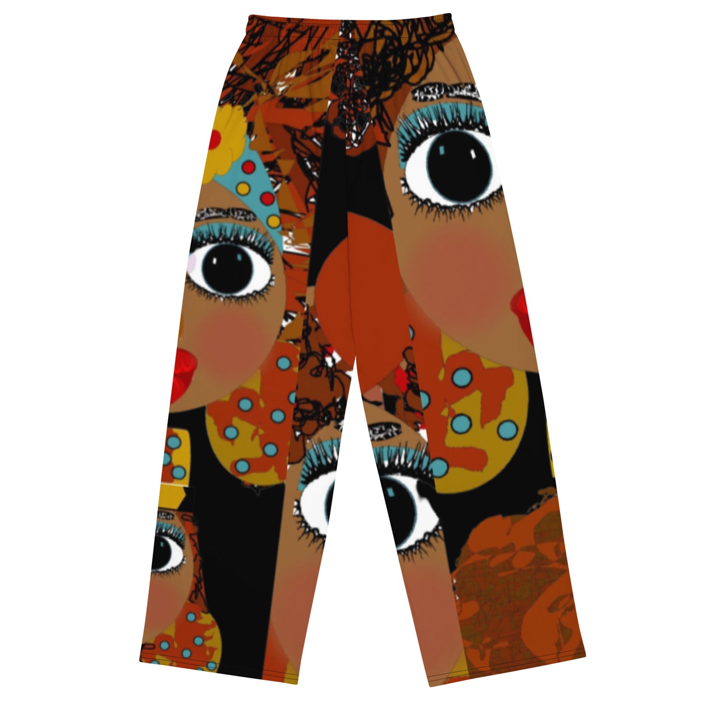 All-over print unisex wide-leg pants