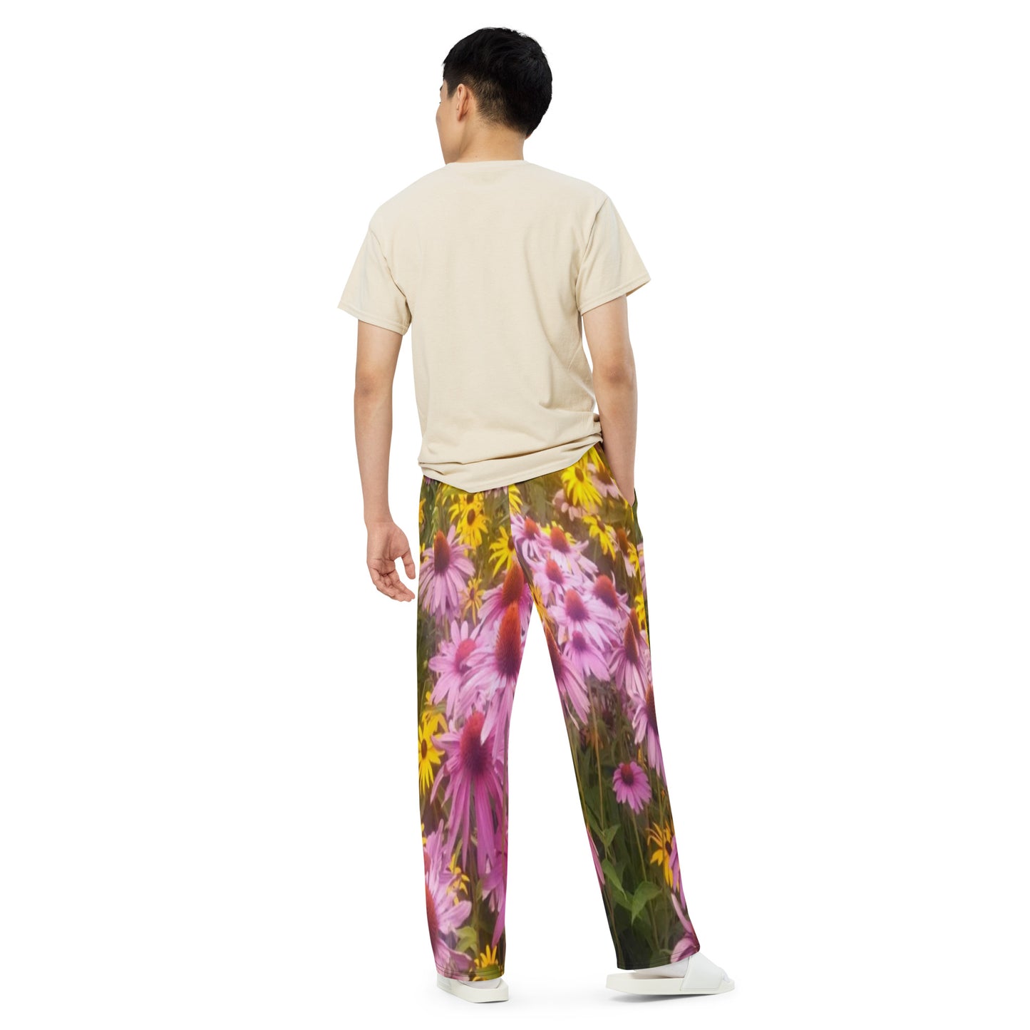 All-over print unisex wide-leg pants