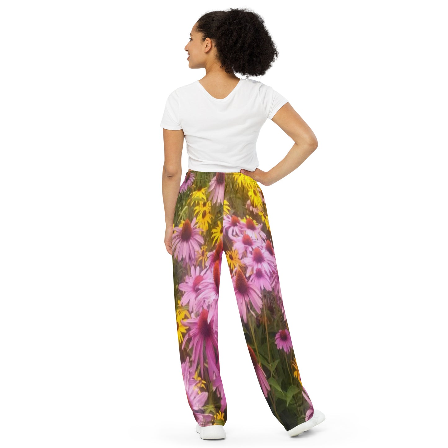 All-over print unisex wide-leg pants