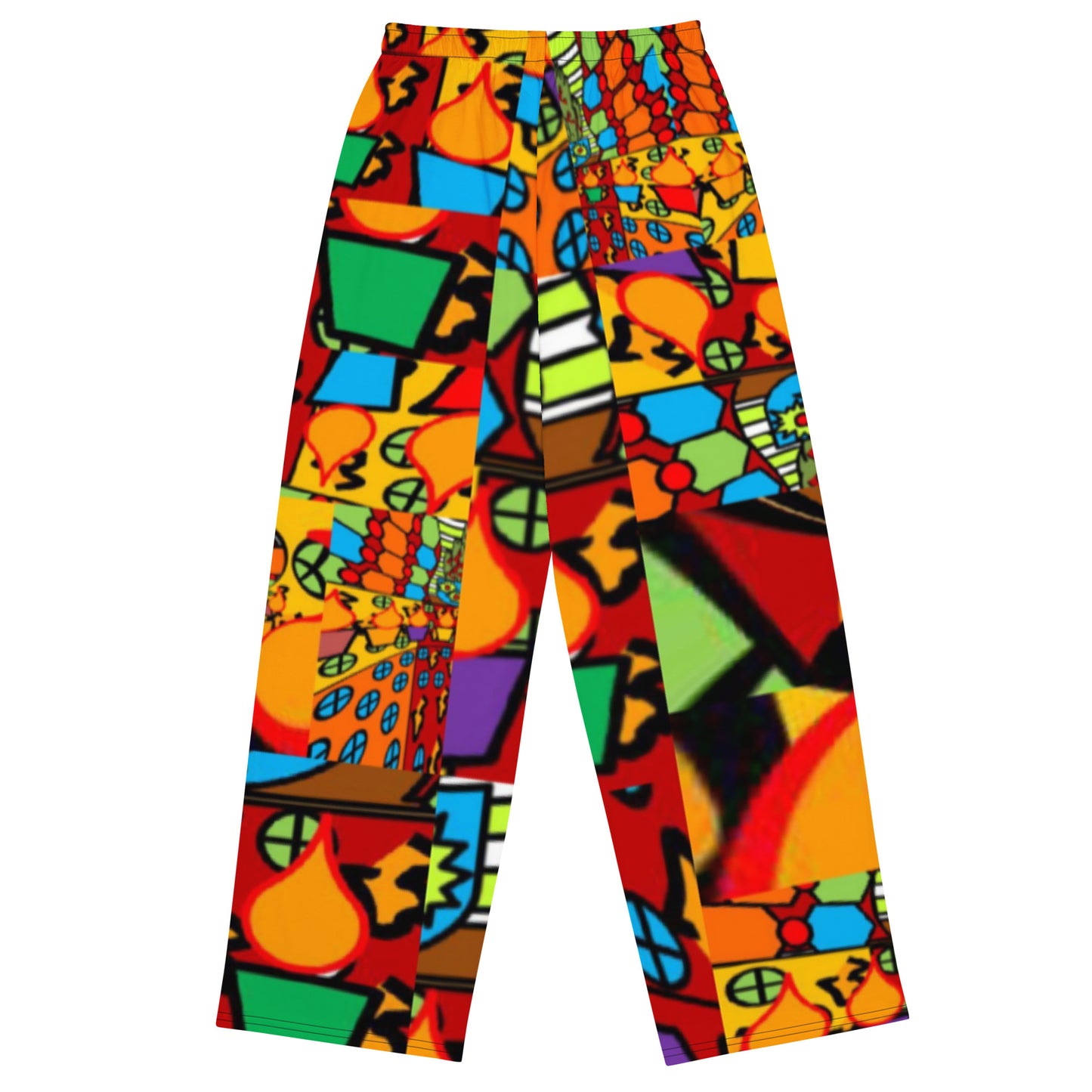 All-over print unisex wide-leg pants