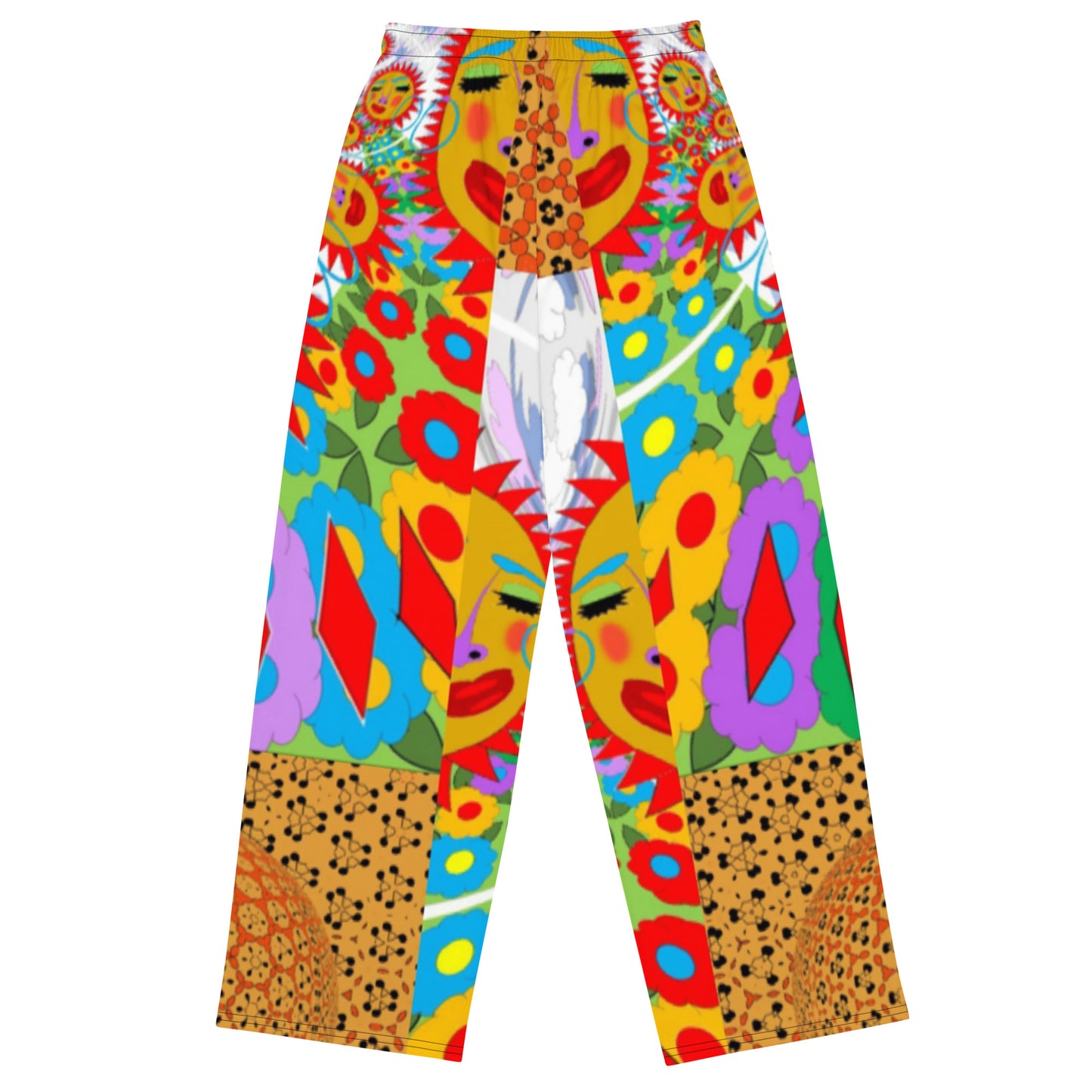 All-over print unisex wide-leg pants