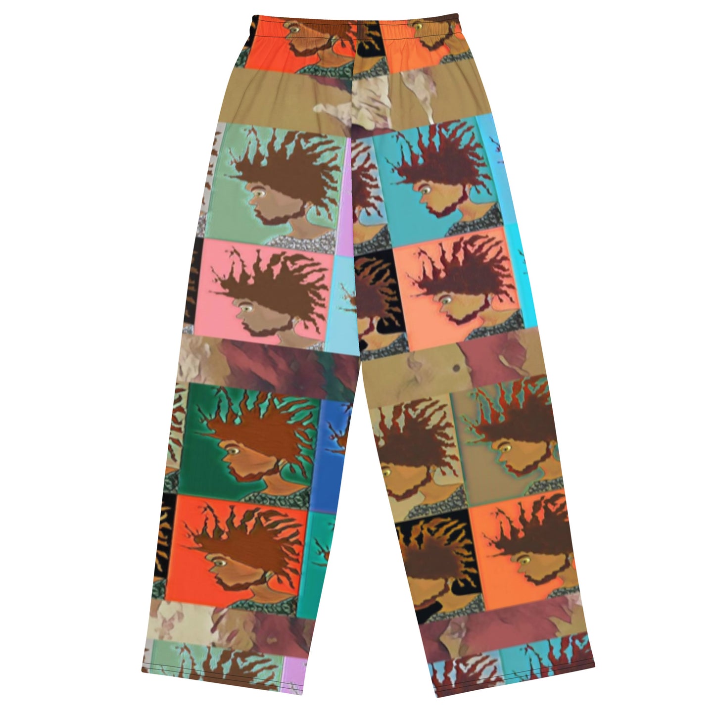 All-over print unisex wide-leg pants