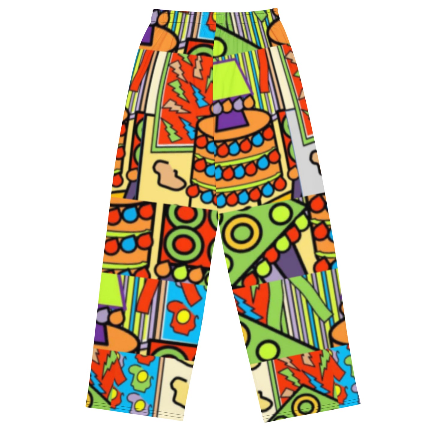 All-over print unisex wide-leg pants