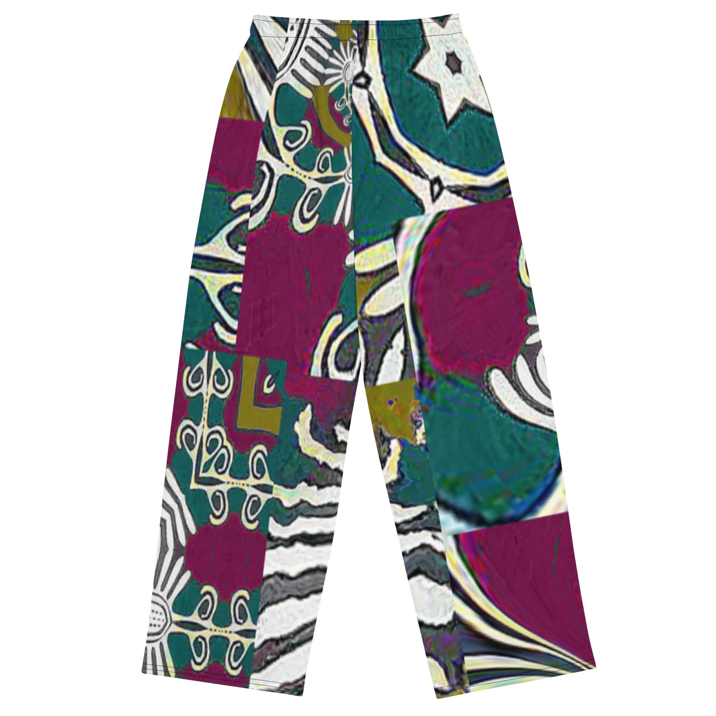 All-over print unisex wide-leg pants