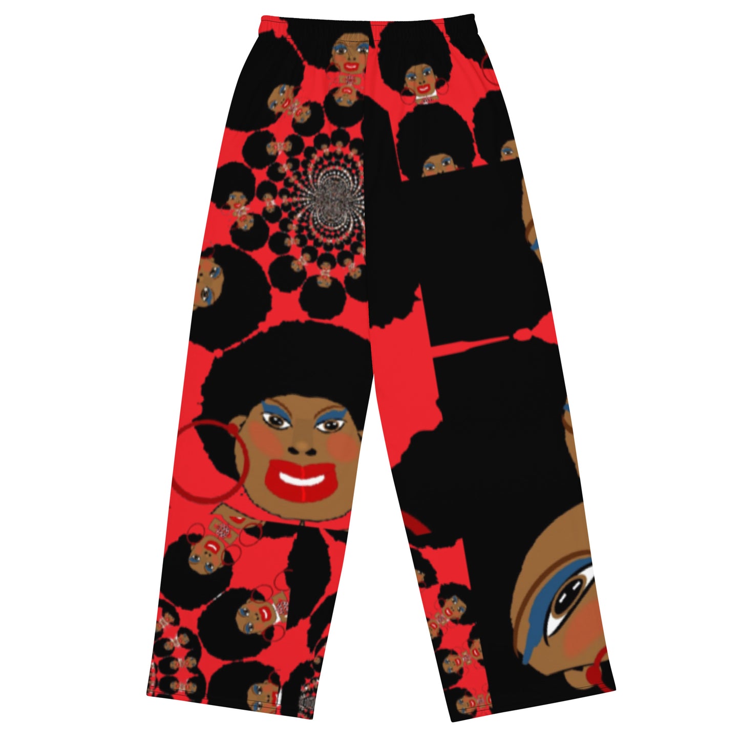 All-over print unisex wide-leg pants