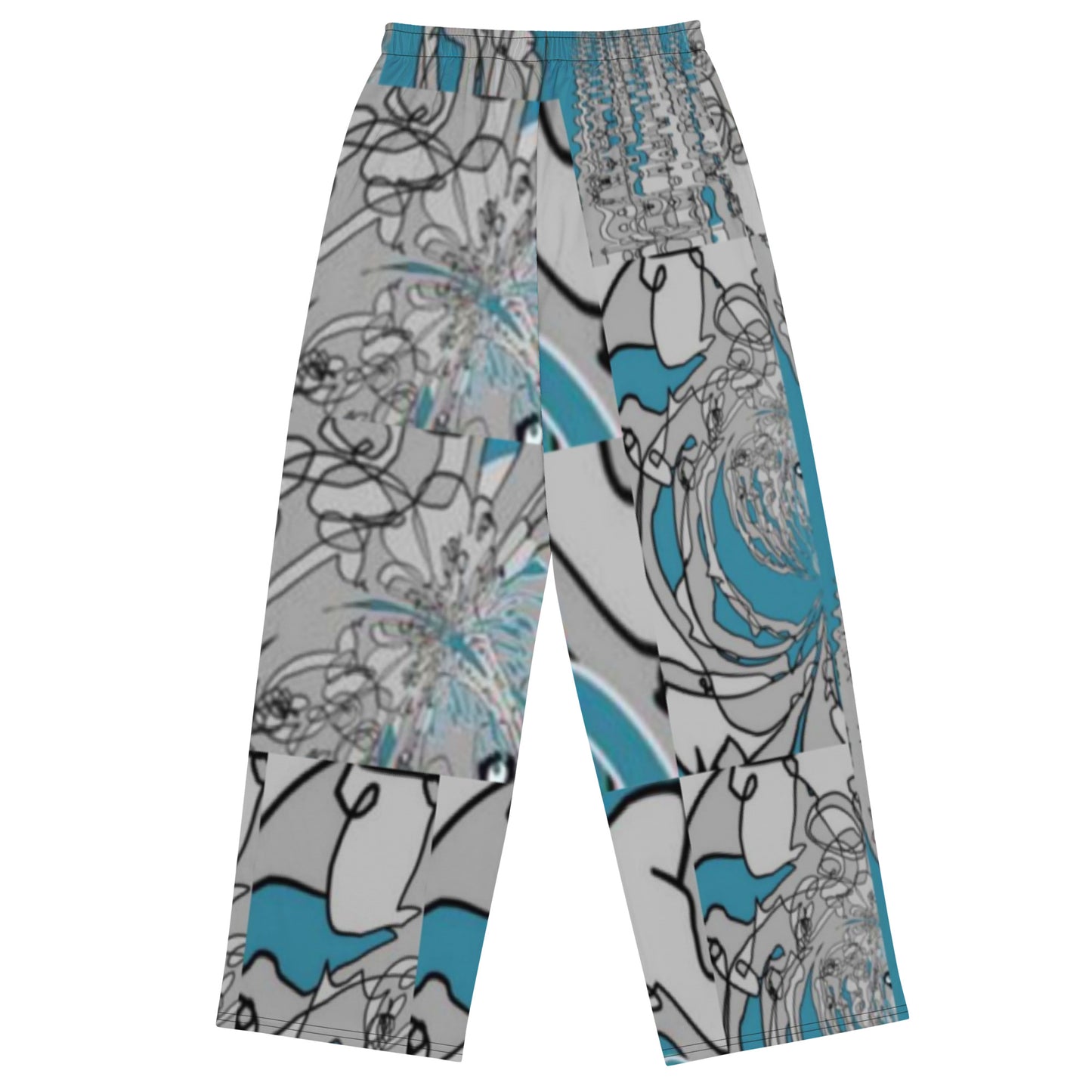 All-over print unisex wide-leg pants