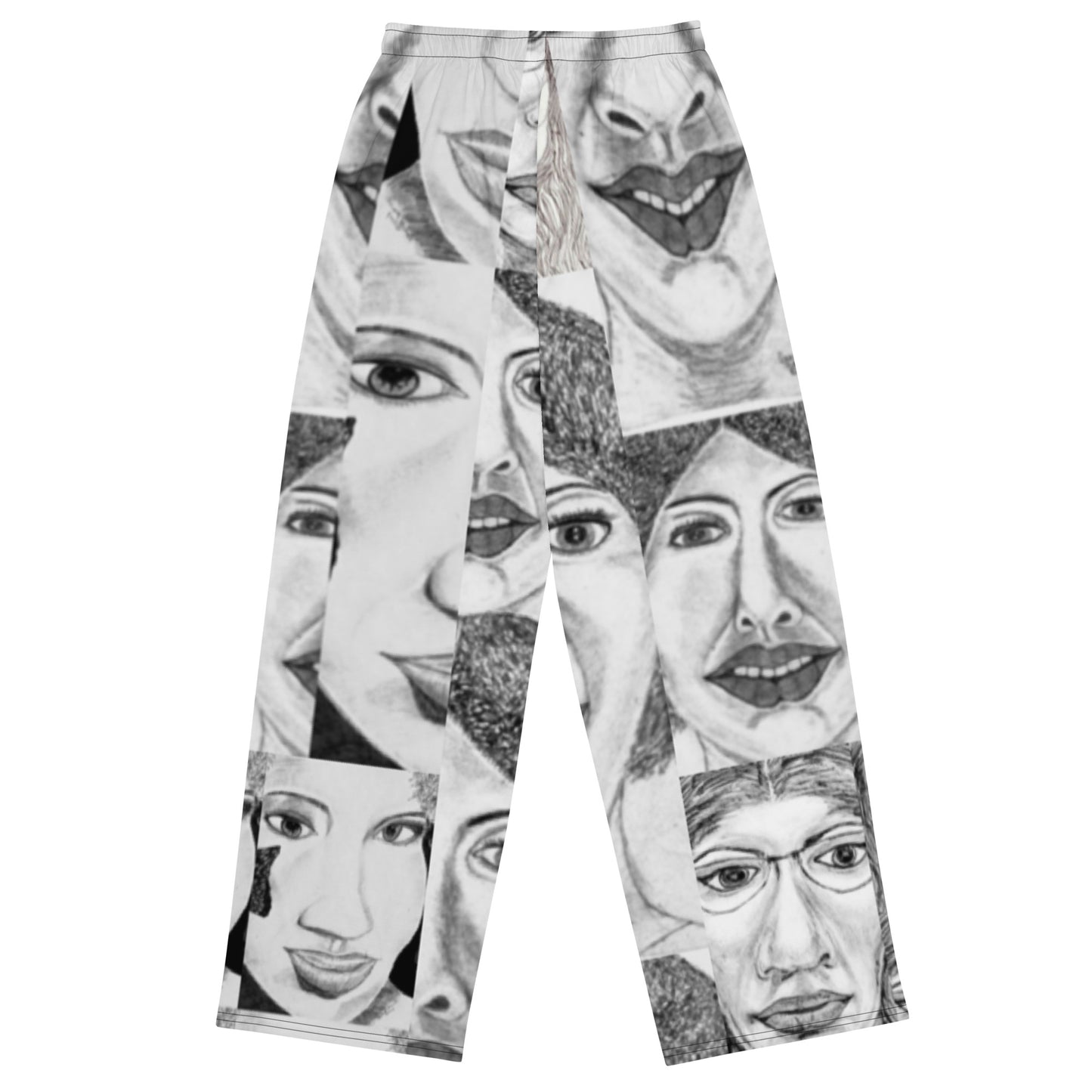 All-over print unisex wide-leg pants