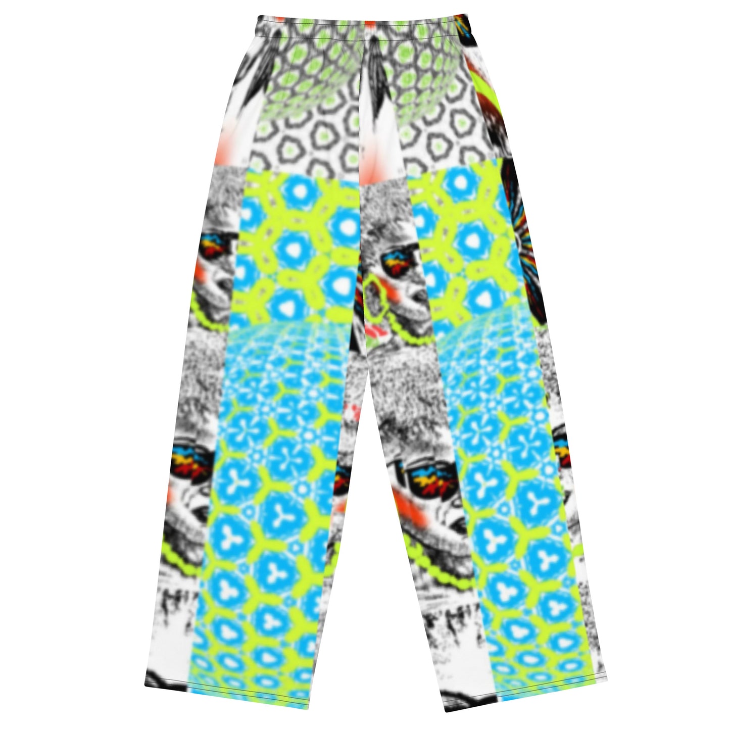 All-over print unisex wide-leg pants