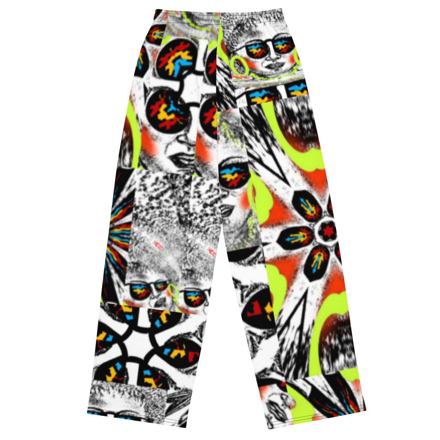 All-over print unisex wide-leg pants