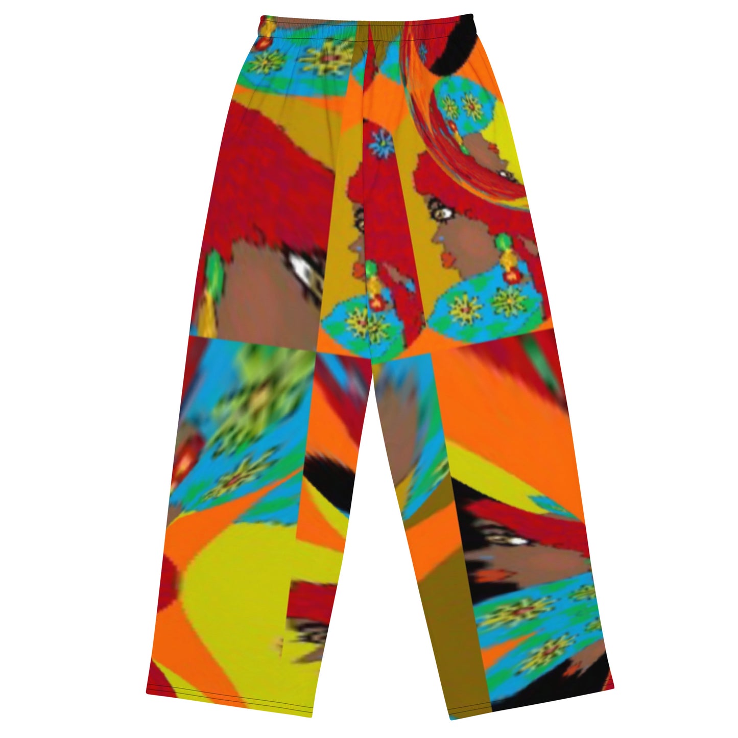 All-over print unisex wide-leg pants