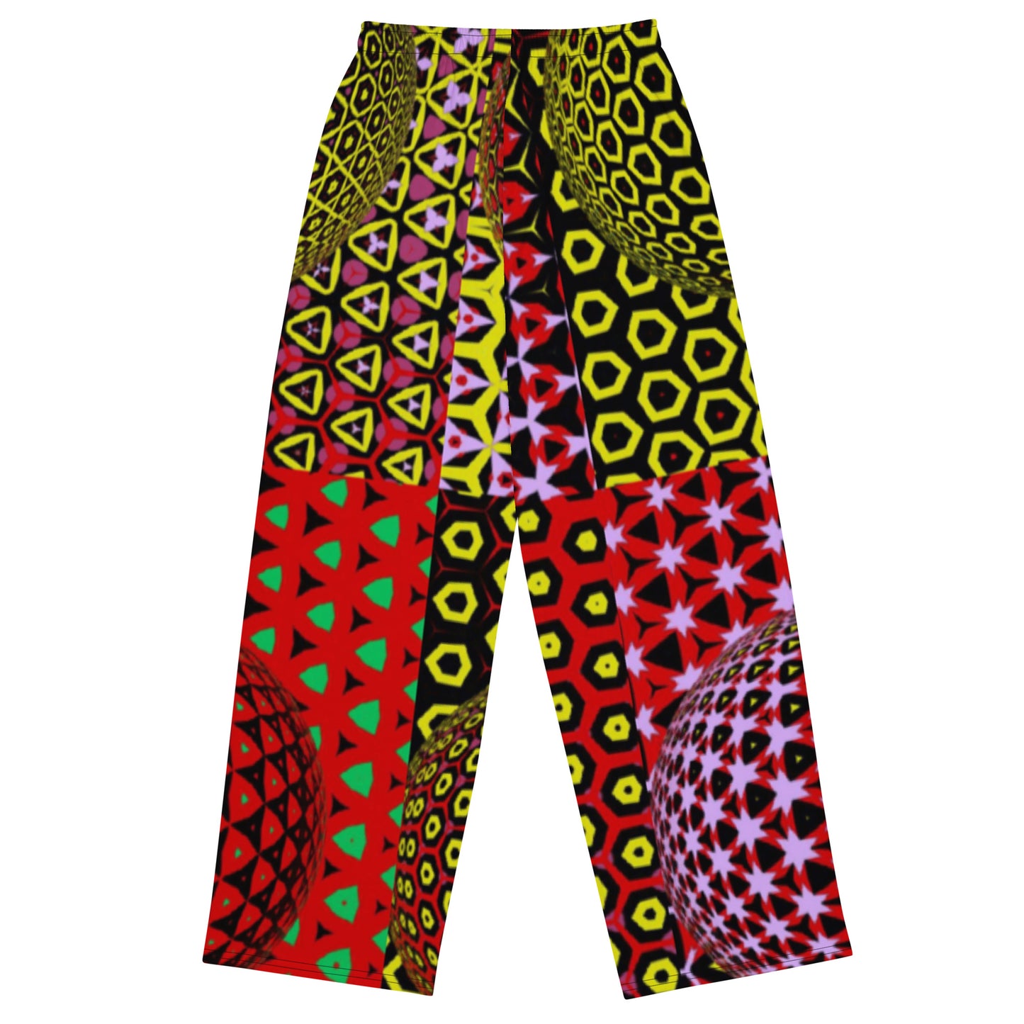 All-over print unisex wide-leg pants