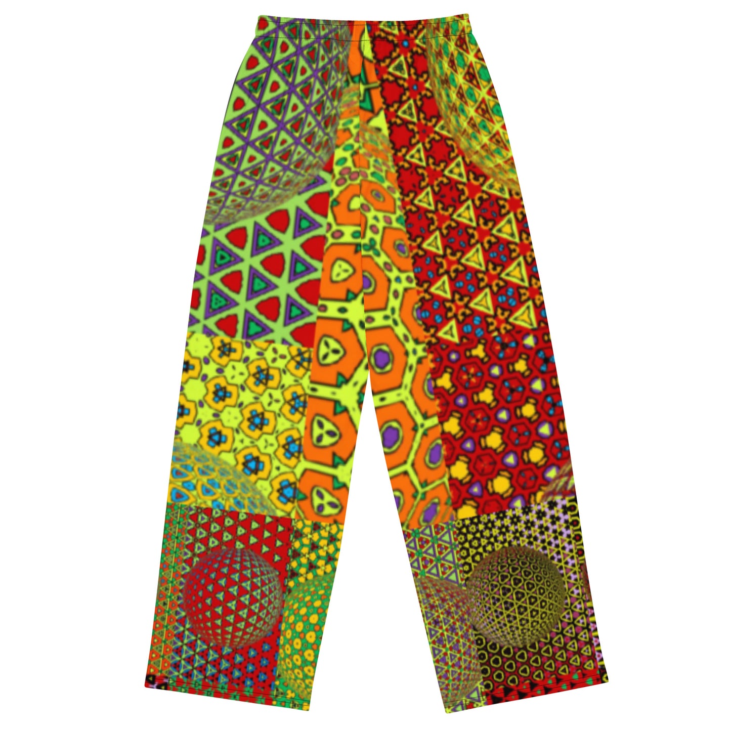 All-over print unisex wide-leg pants