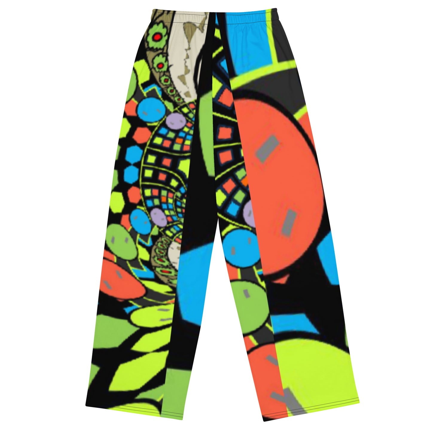 All-over print unisex wide-leg pants