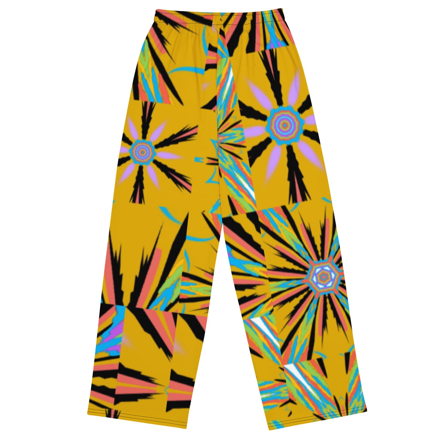 All-over print unisex wide-leg pants