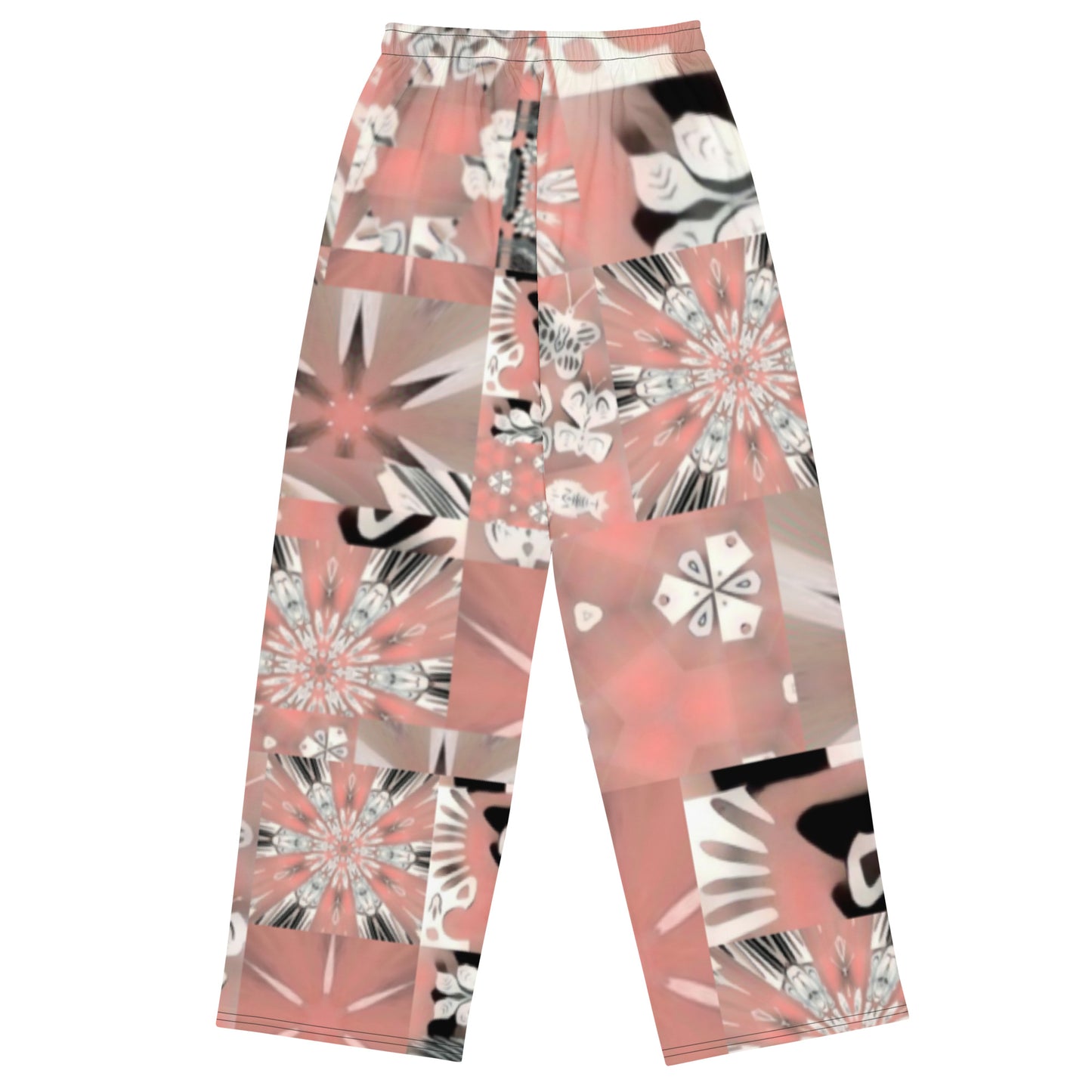 All-over print unisex wide-leg pants